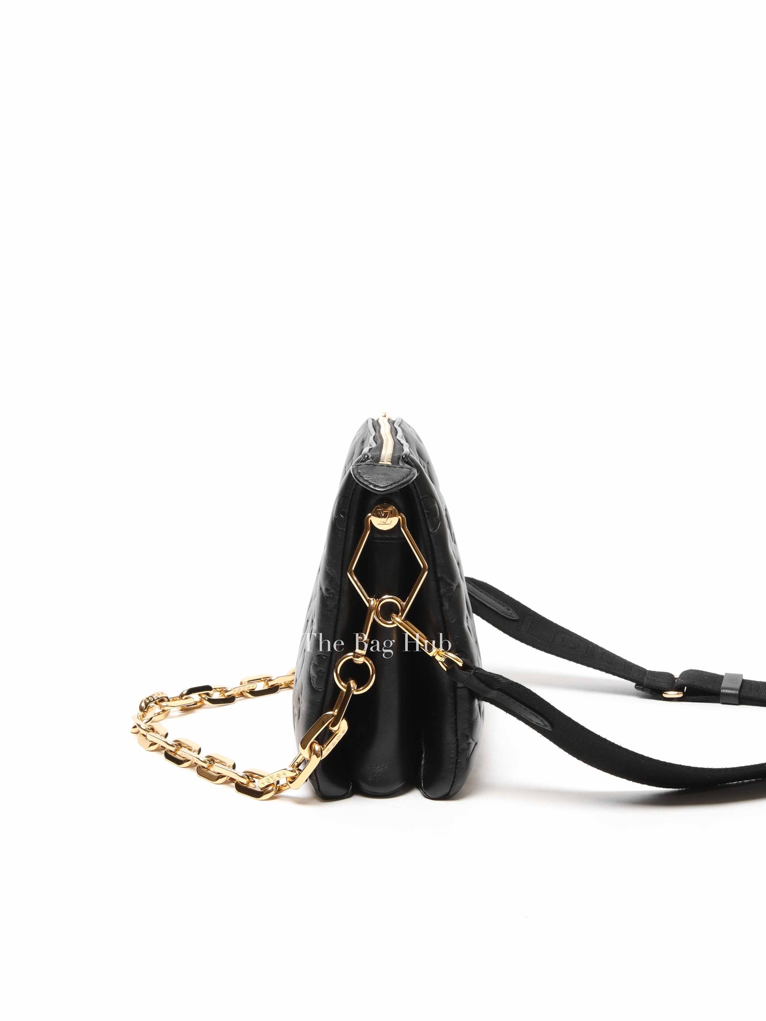 Louis Vuitton Noir Monogram Empreinte Leather Coussin PM Shoulder Bag