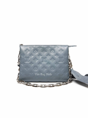 Louis Vuitton Glacier Blue Monogram Empreinte Leather Coussin PM Shoulder Bag