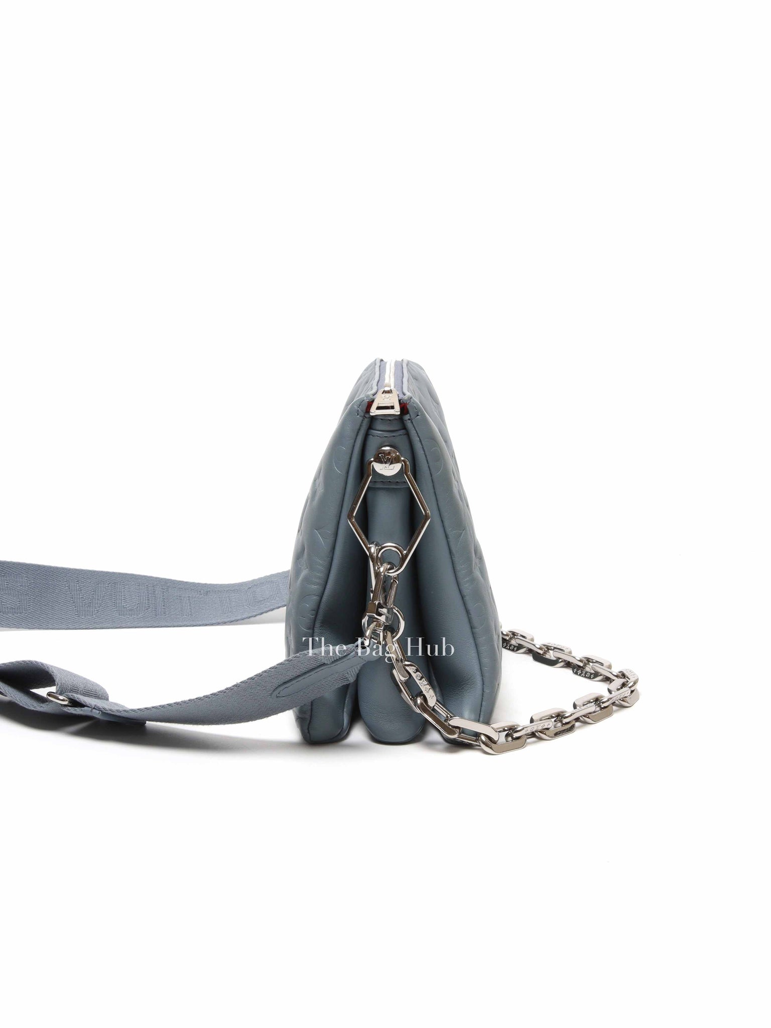 Louis Vuitton Glacier Blue Monogram Empreinte Leather Coussin PM Shoulder Bag