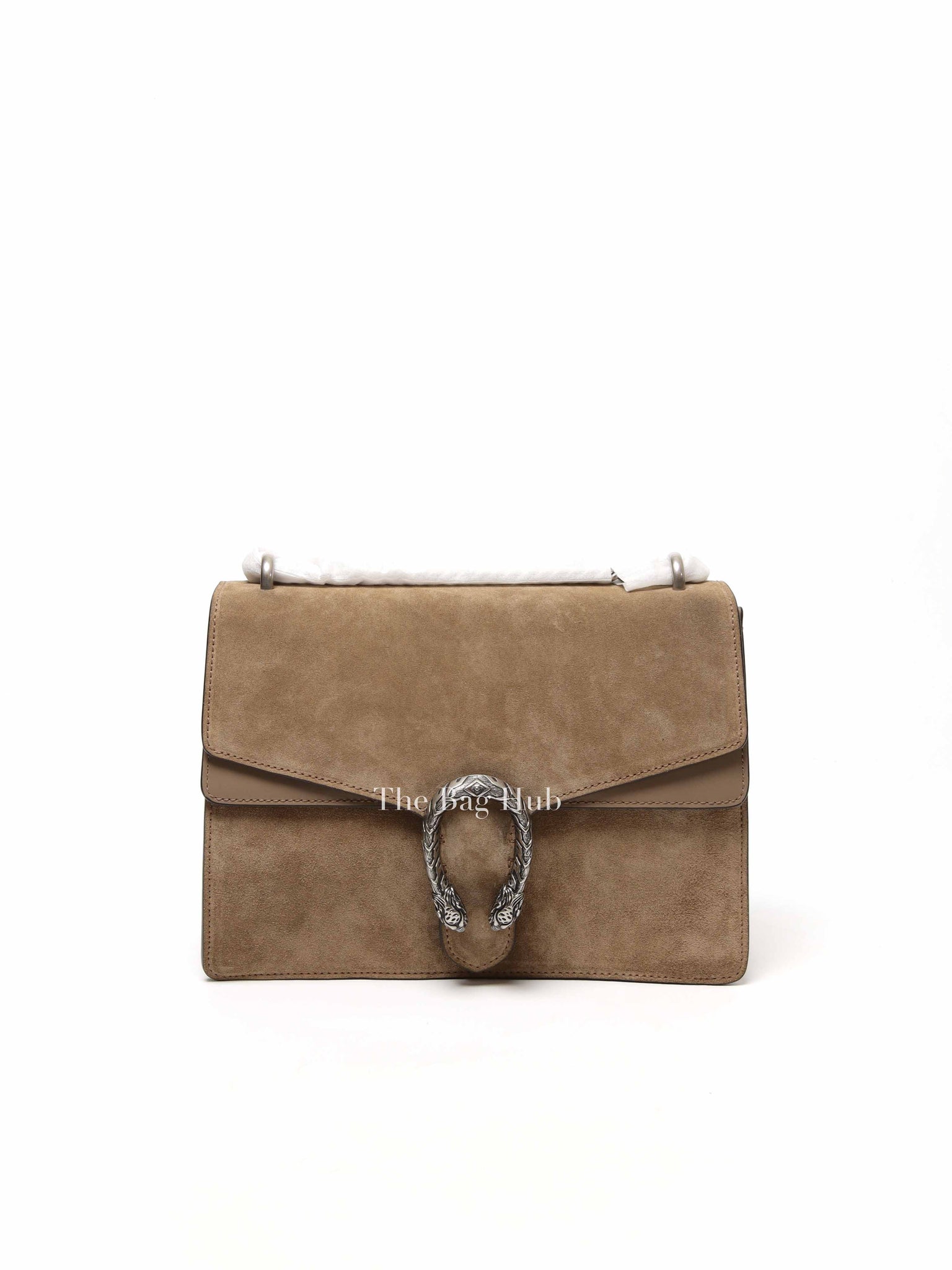 Gucci Beige Suede and Leather Medium Dionysus Shoulder Bag