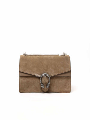 Gucci Beige Suede and Leather Medium Dionysus Shoulder Bag