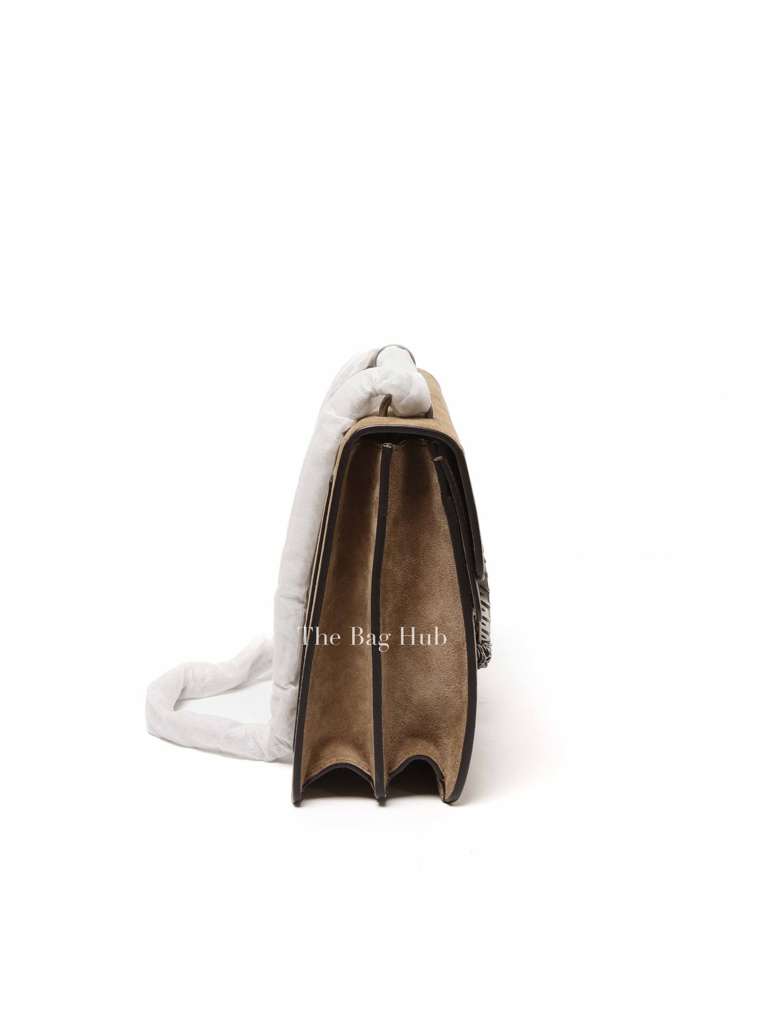 Gucci Beige Suede and Leather Medium Dionysus Shoulder Bag