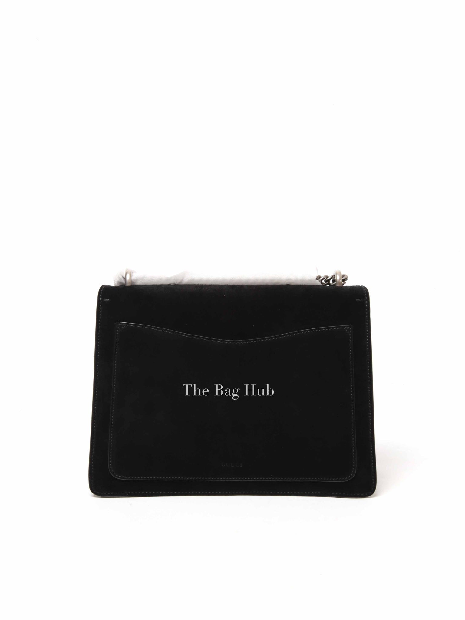 Gucci Black Suede and Leather Medium Dionysus Bag