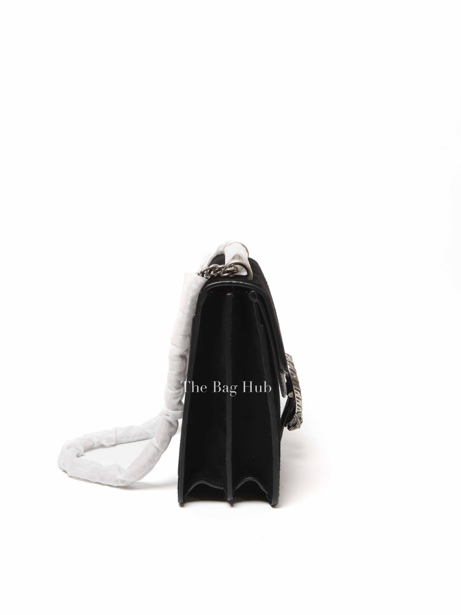 Gucci Black Suede and Leather Medium Dionysus Bag