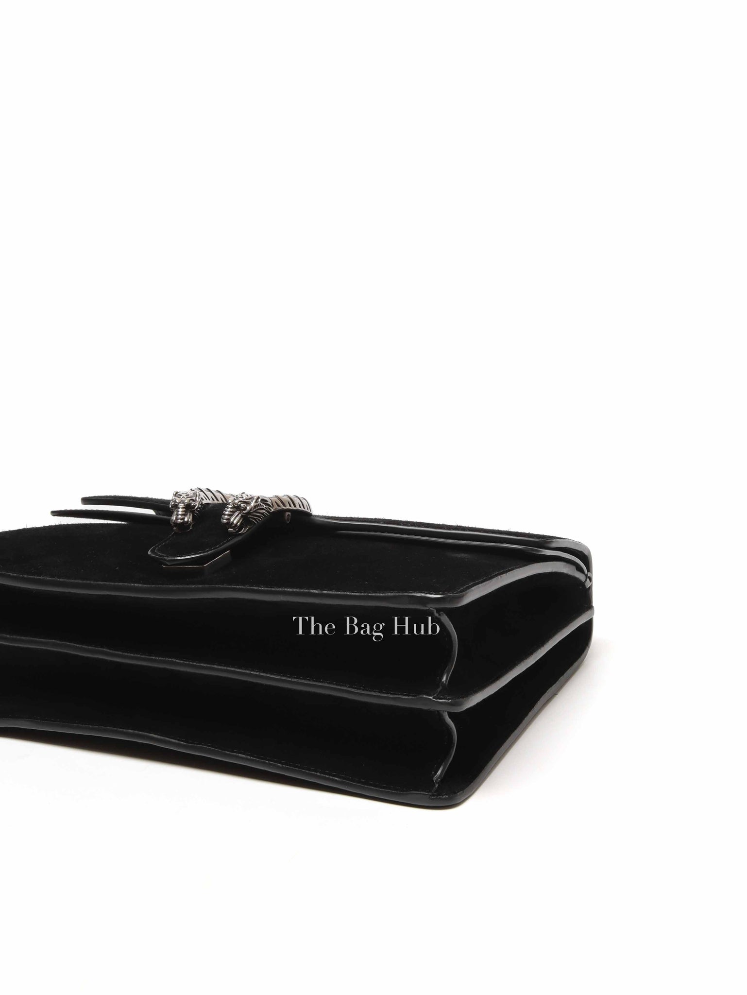 Gucci Black Suede and Leather Medium Dionysus Bag