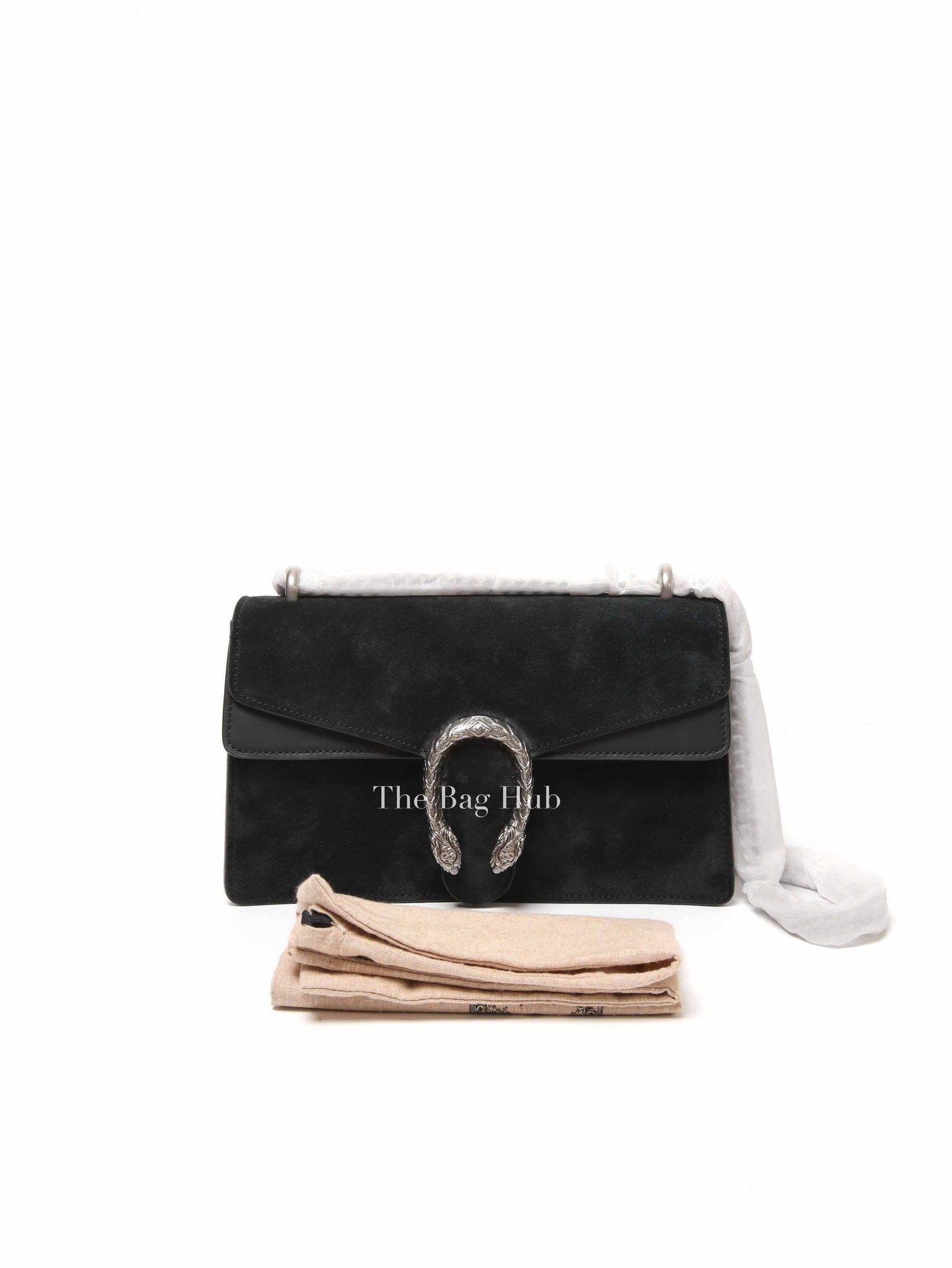 Gucci Black Suede Leather Small Dionysus Bag