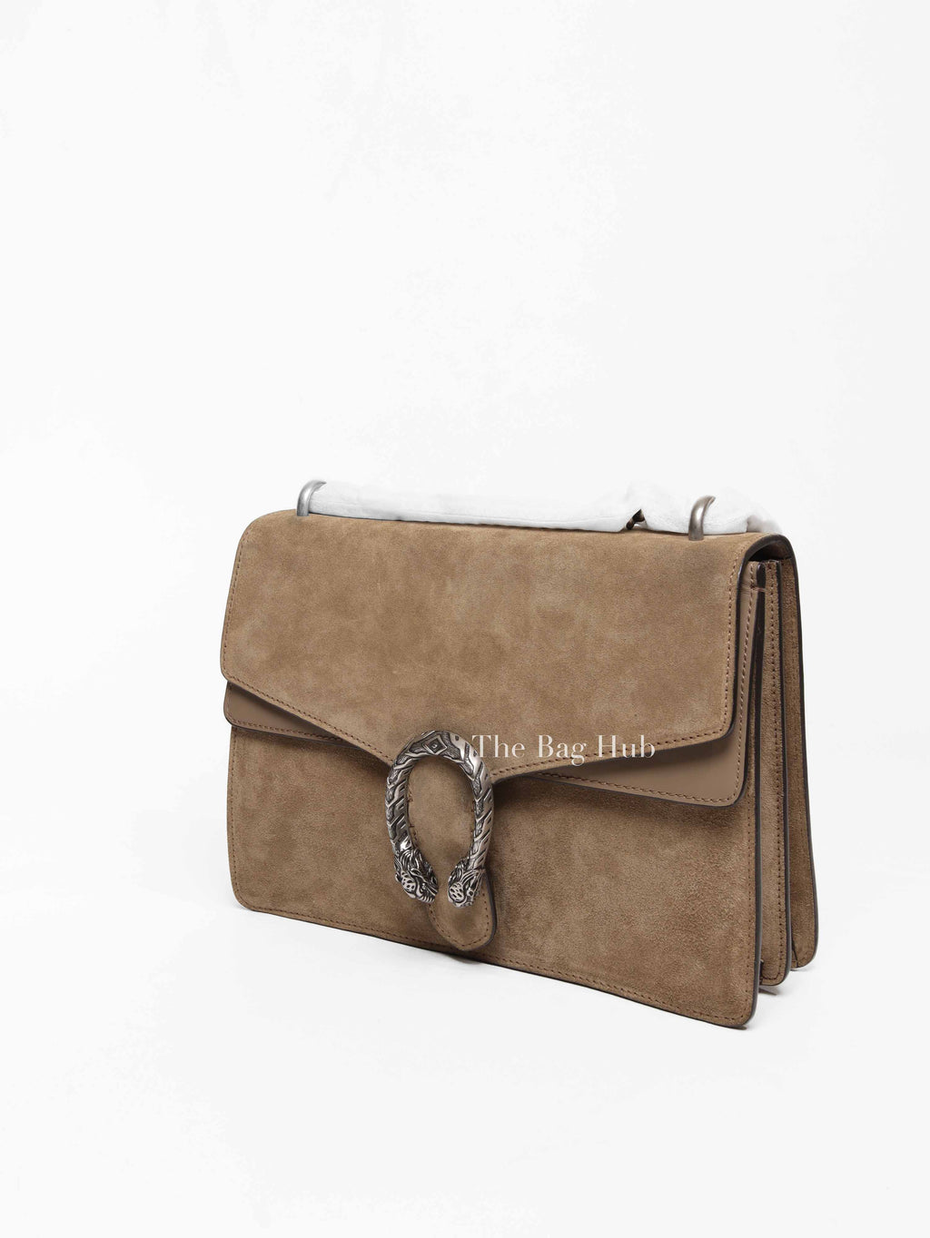Gucci Beige Suede and Leather Medium Dionysus Shoulder Bag
