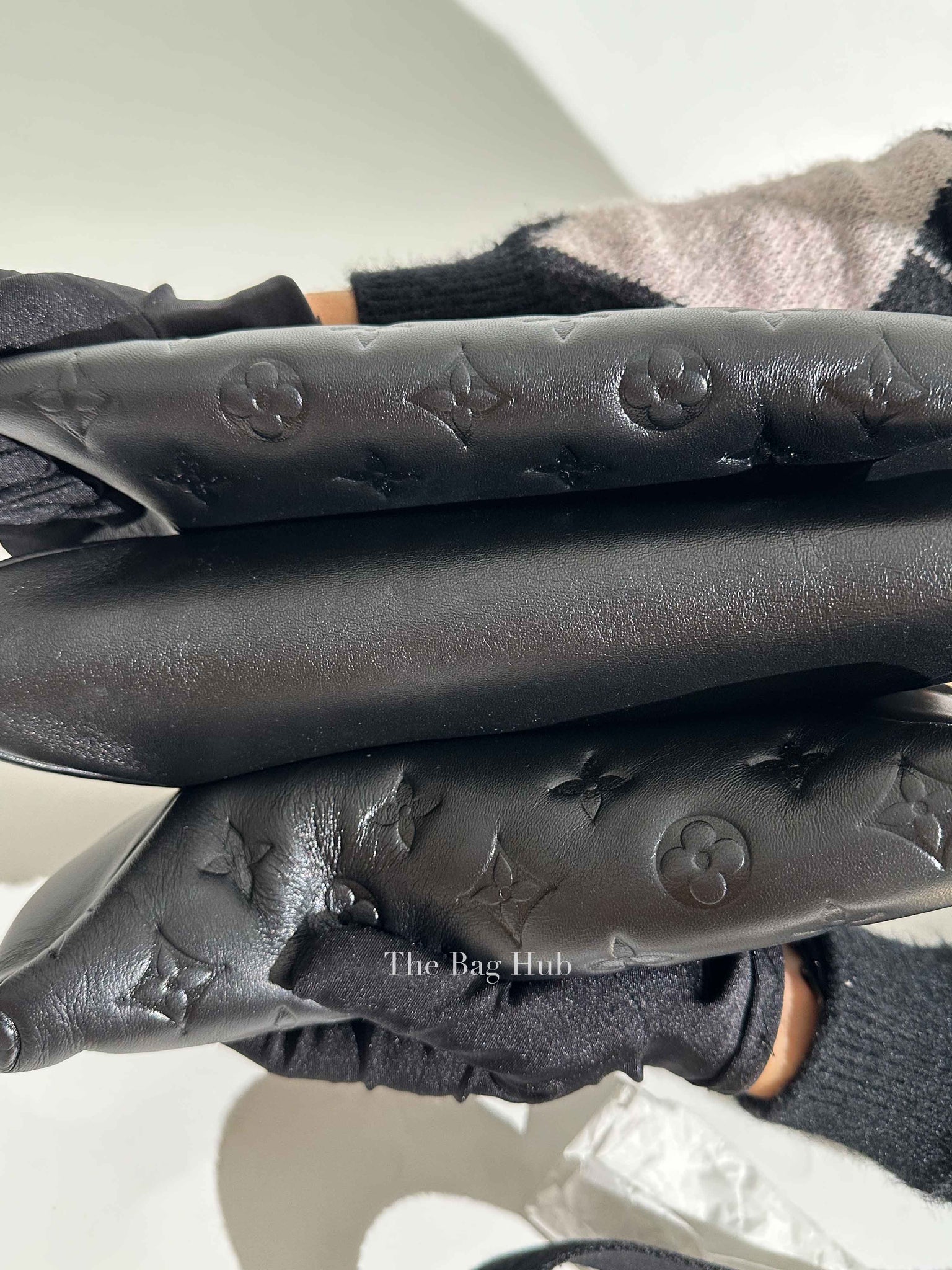 Louis Vuitton Noir Monogram Empreinte Leather Coussin PM Shoulder Bag
