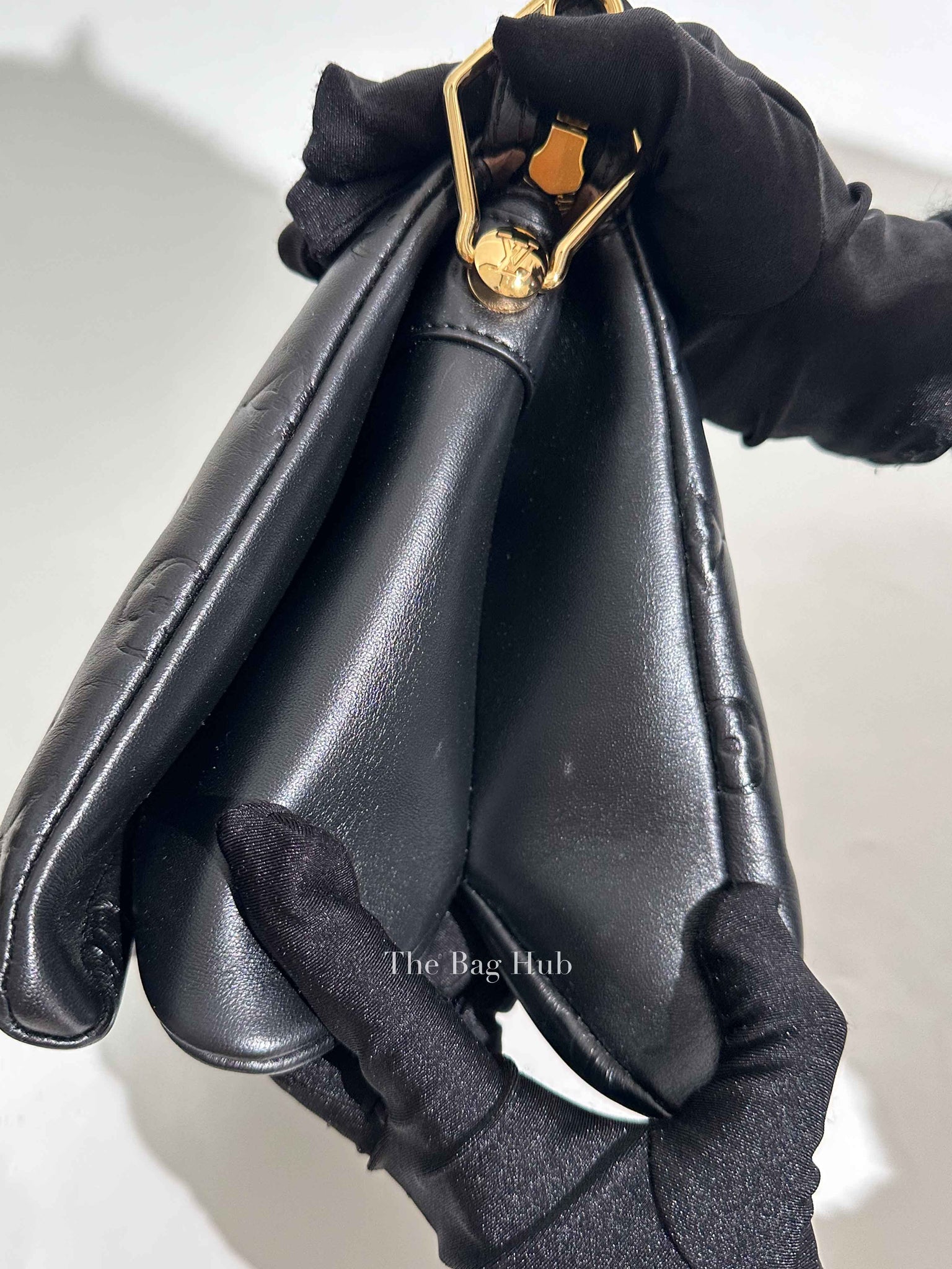 Louis Vuitton Noir Monogram Empreinte Leather Coussin PM Shoulder Bag