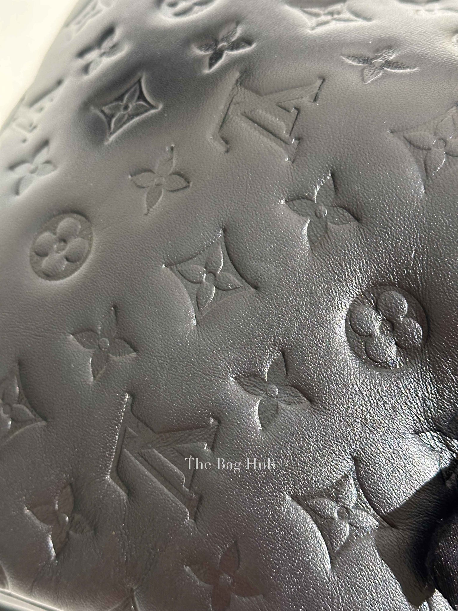 Louis Vuitton Noir Monogram Empreinte Leather Coussin PM Shoulder Bag
