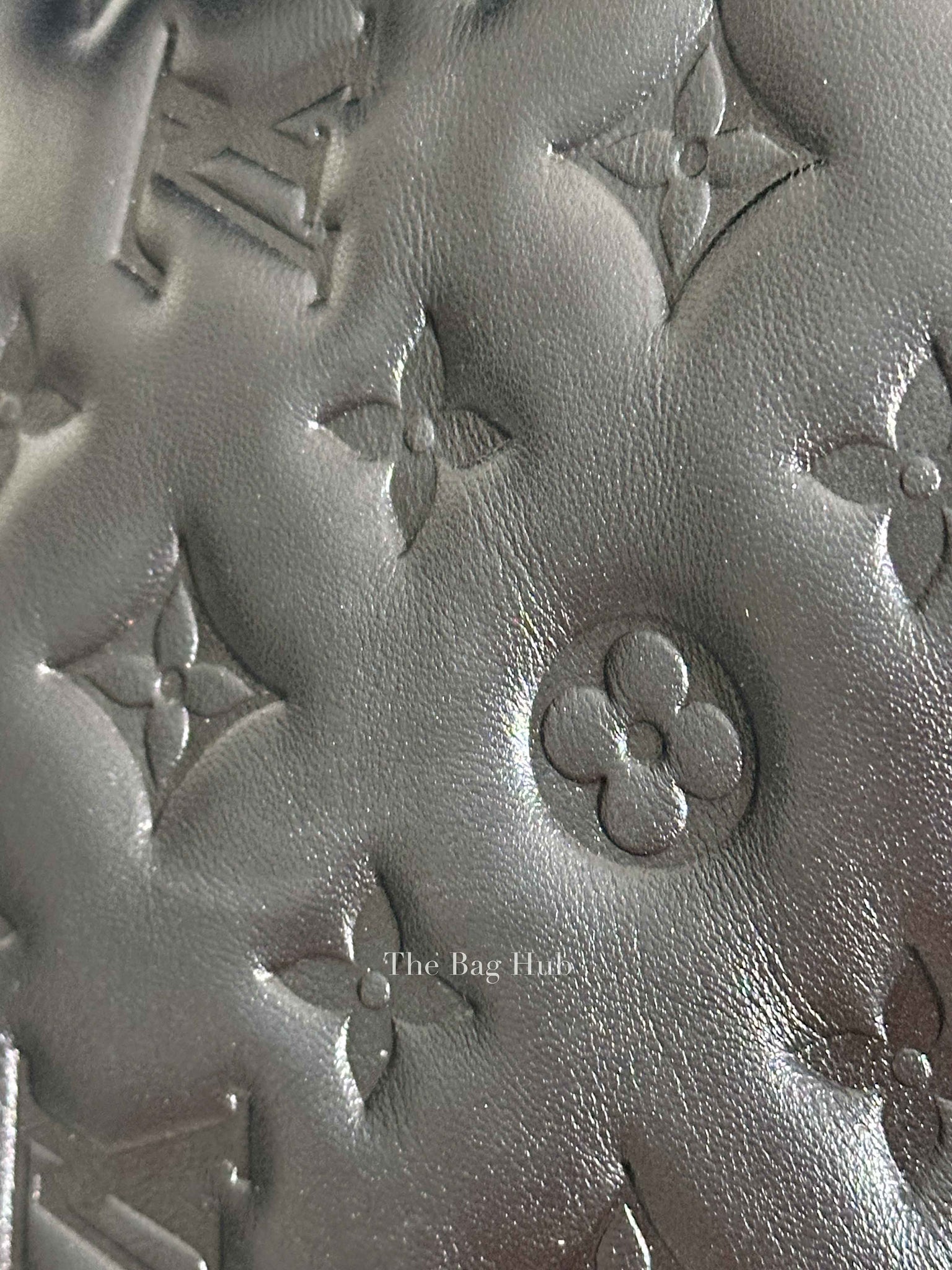 Louis Vuitton Noir Monogram Empreinte Leather Coussin PM Shoulder Bag