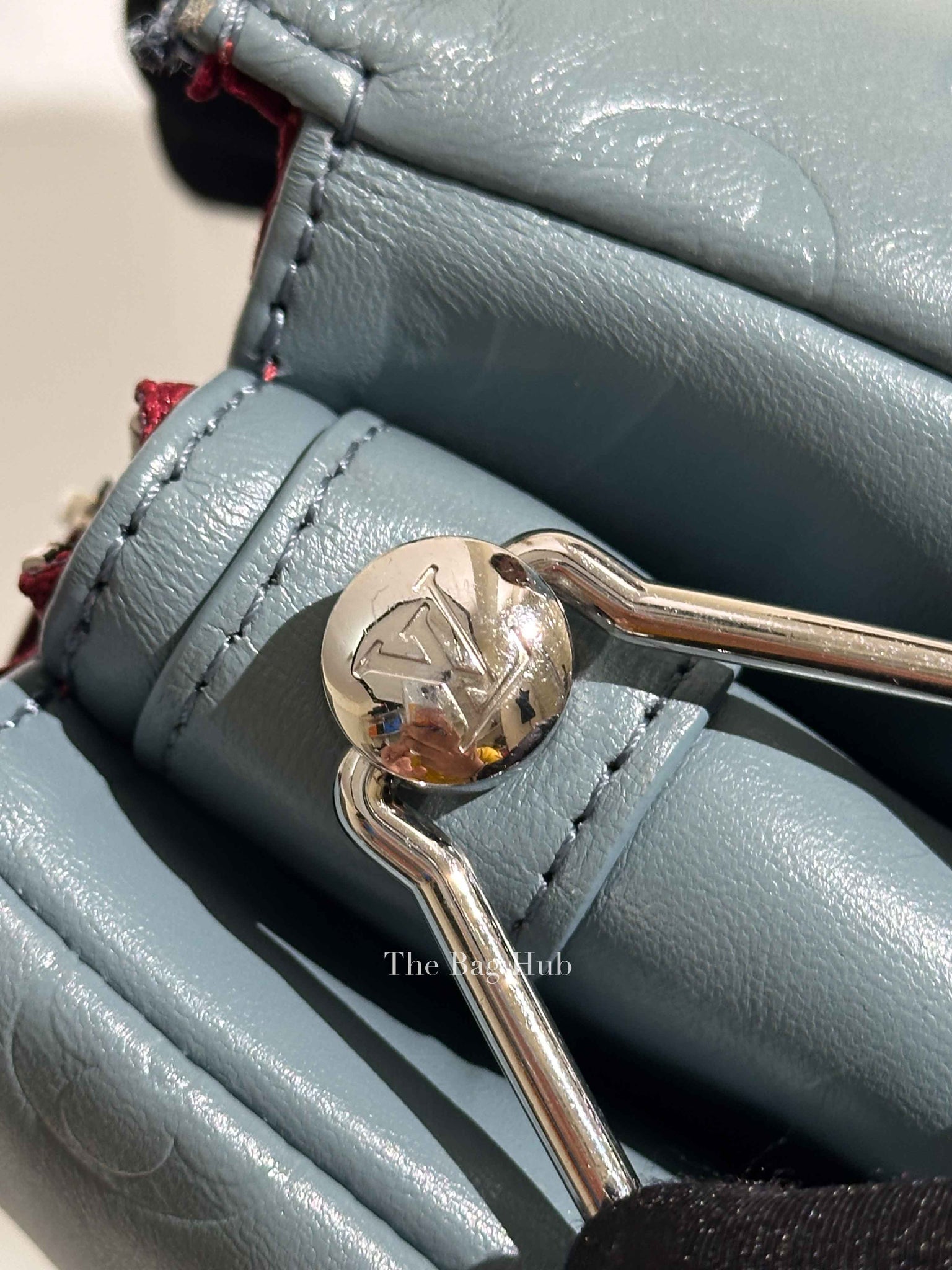 Louis Vuitton Glacier Blue Monogram Empreinte Leather Coussin PM Shoulder Bag