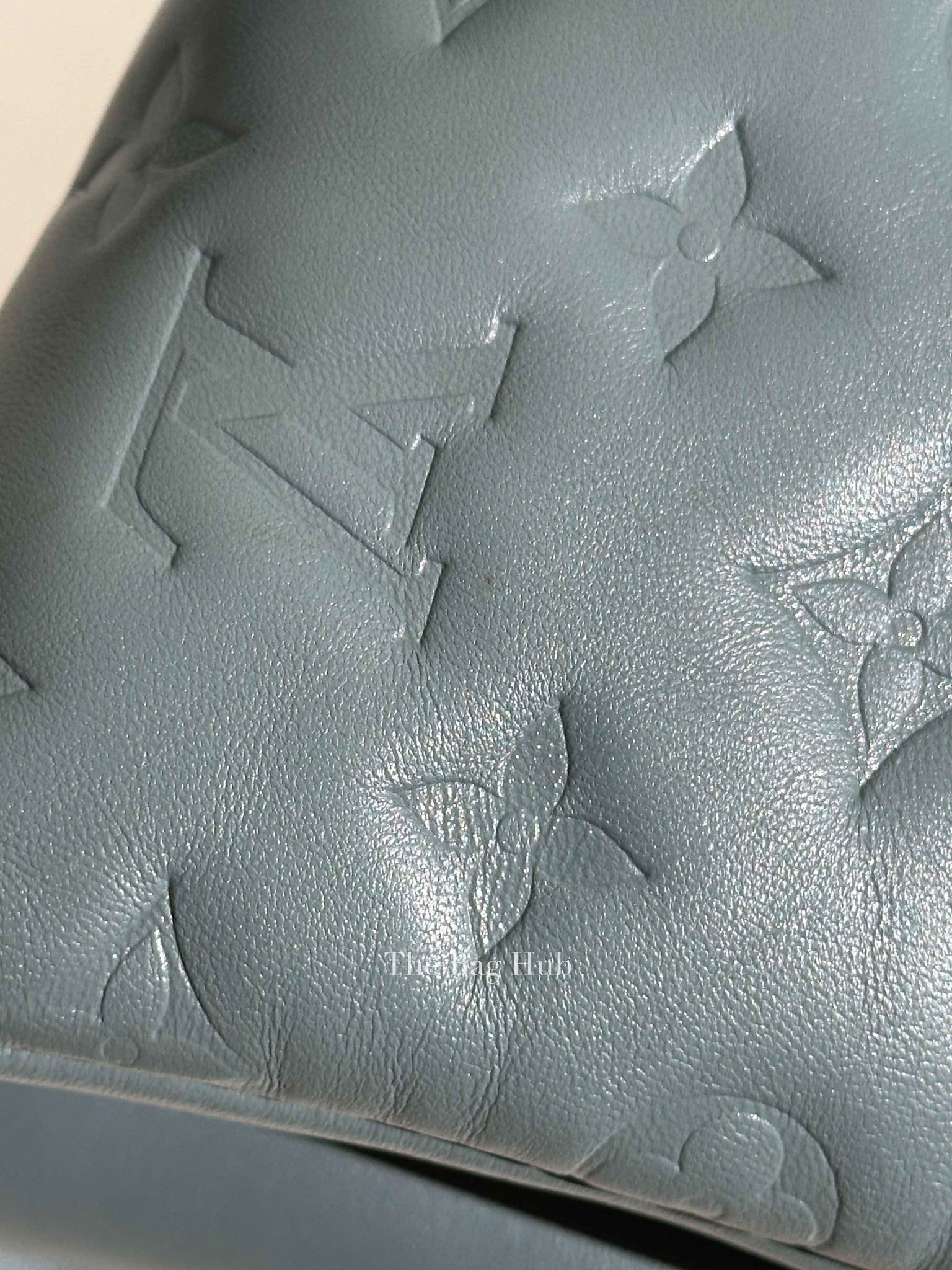 Louis Vuitton Glacier Blue Monogram Empreinte Leather Coussin PM Shoulder Bag