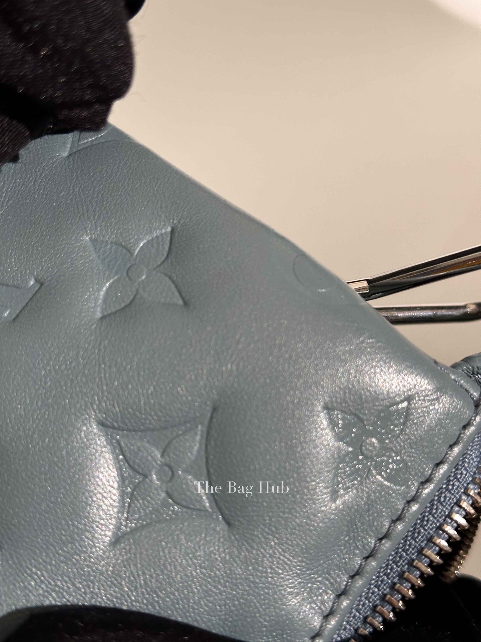 Louis Vuitton Glacier Blue Monogram Empreinte Leather Coussin PM Shoulder Bag