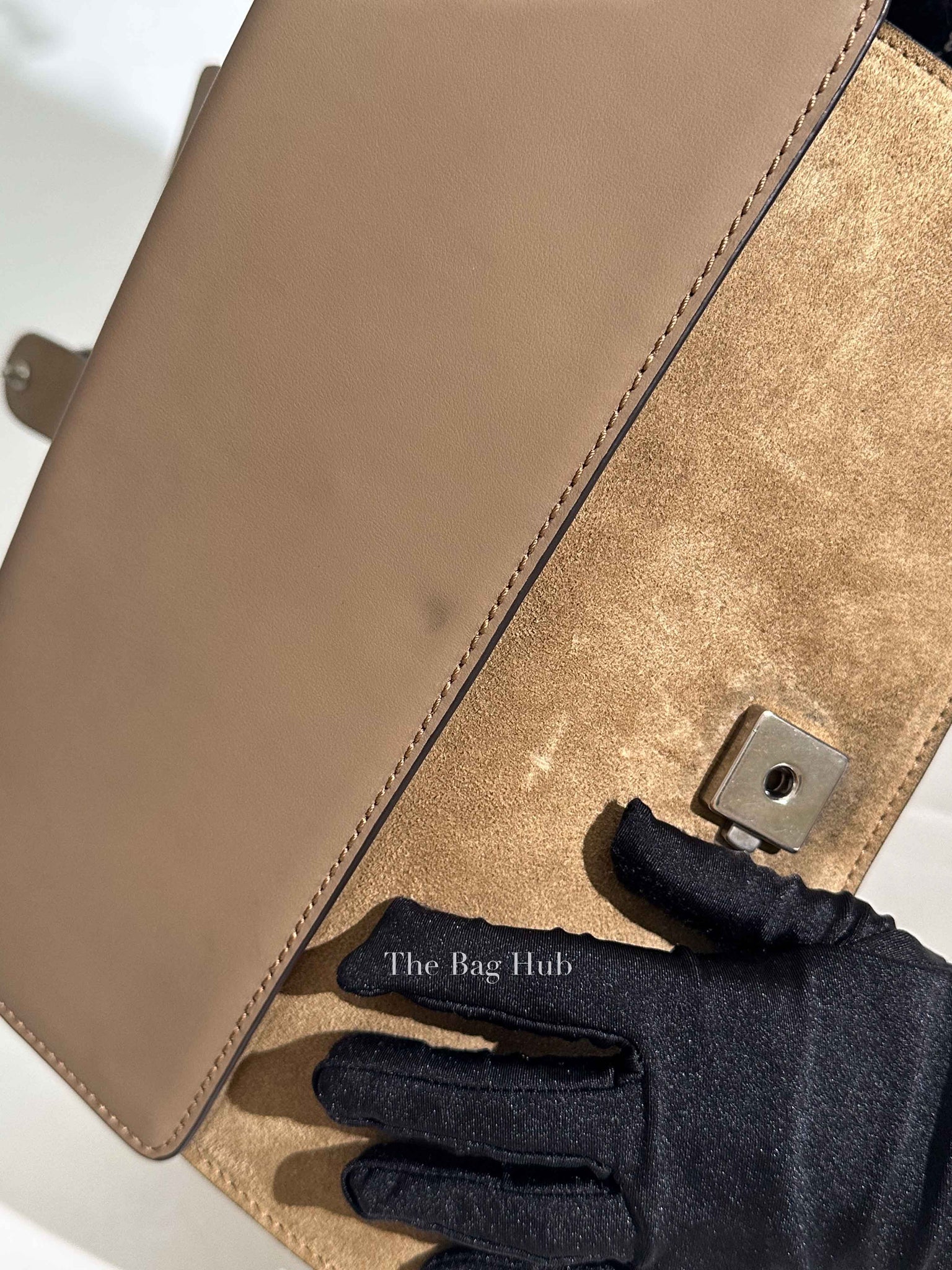 Gucci Beige Suede and Leather Medium Dionysus Shoulder Bag
