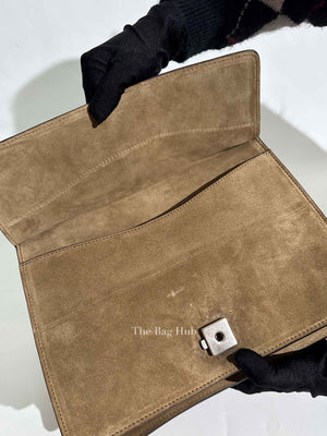 Gucci Beige Suede and Leather Medium Dionysus Shoulder Bag