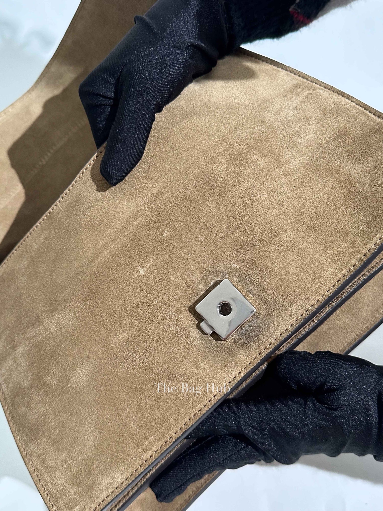 Gucci Beige Suede and Leather Medium Dionysus Shoulder Bag
