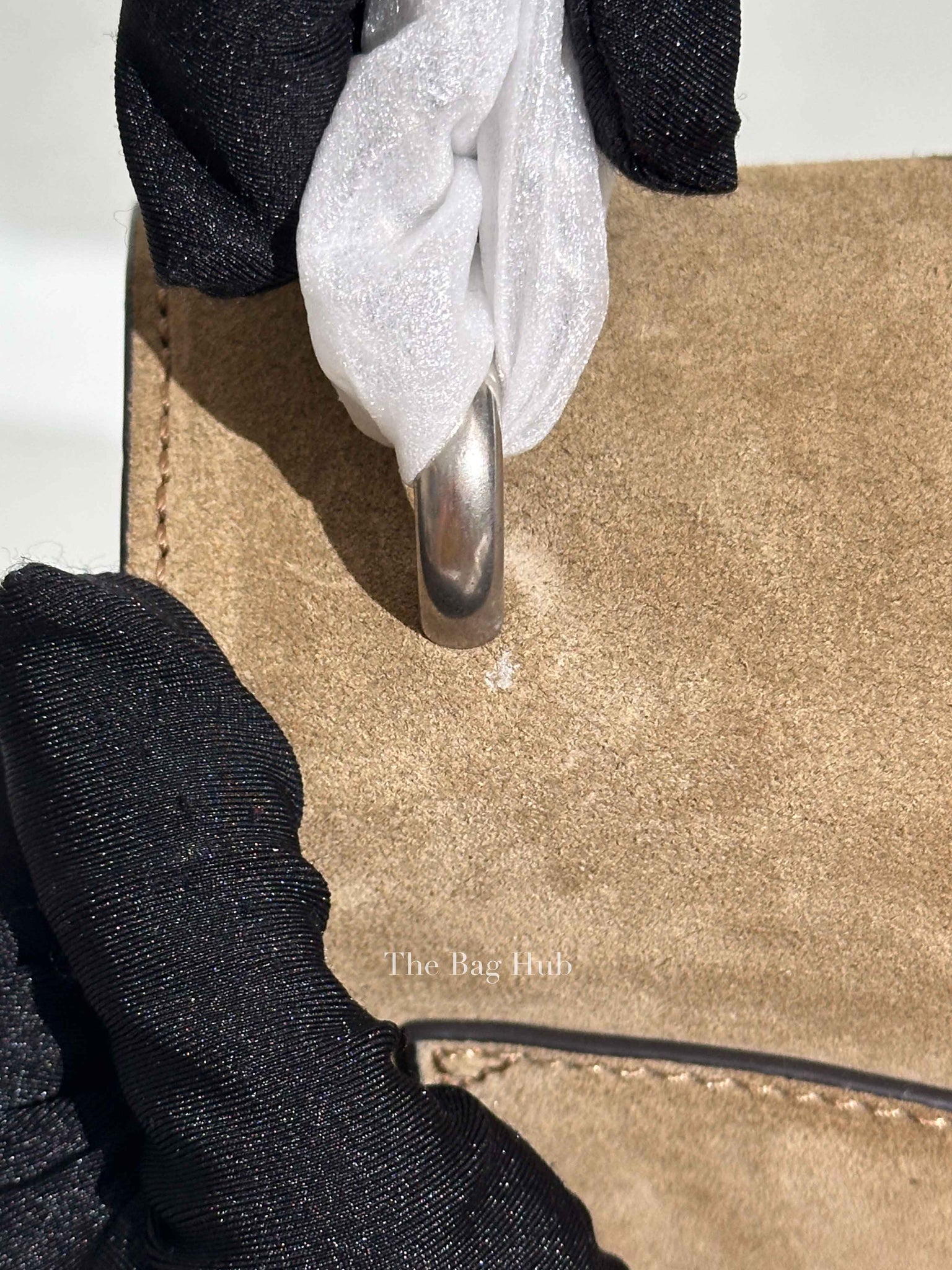 Gucci Beige Suede and Leather Medium Dionysus Shoulder Bag