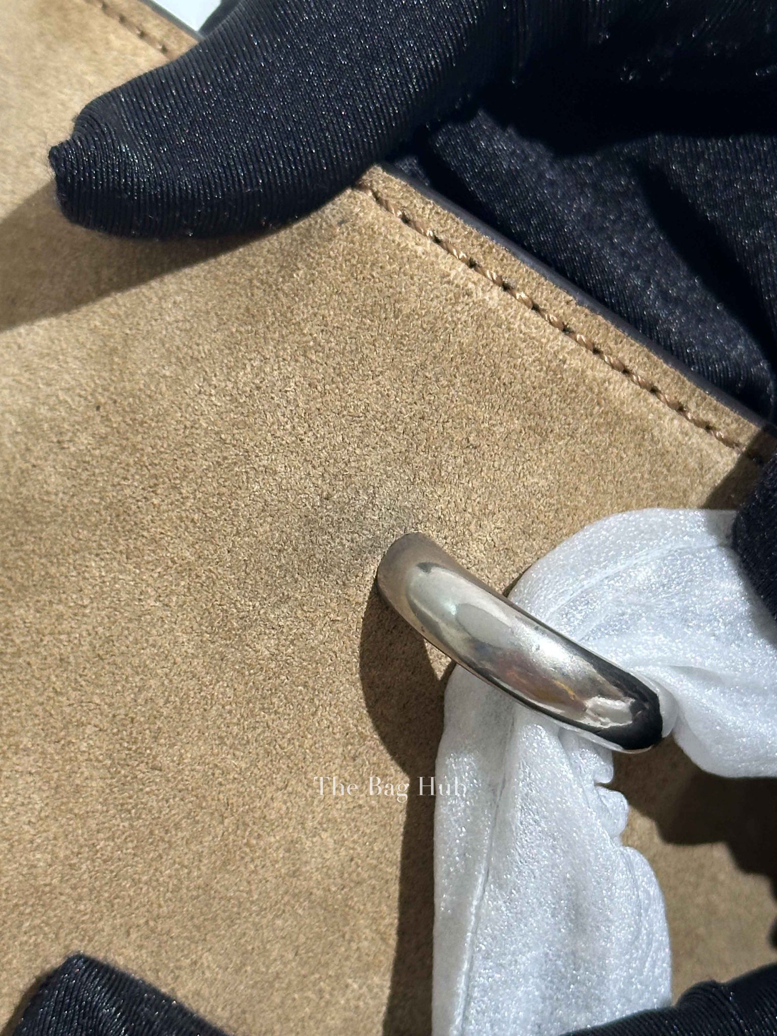 Gucci Beige Suede and Leather Medium Dionysus Shoulder Bag