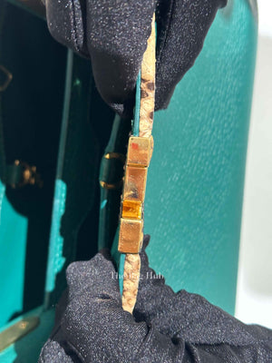 Louis Vuitton Emerald Taurillo Leather Python BB Capucine Bag