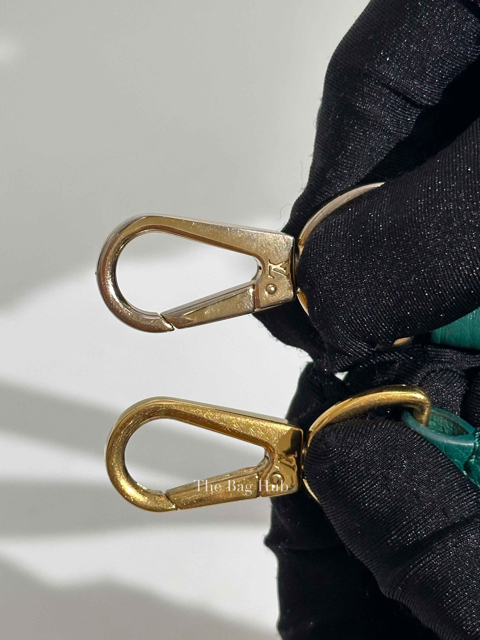 Louis Vuitton Emerald Taurillo Leather Python BB Capucine Bag