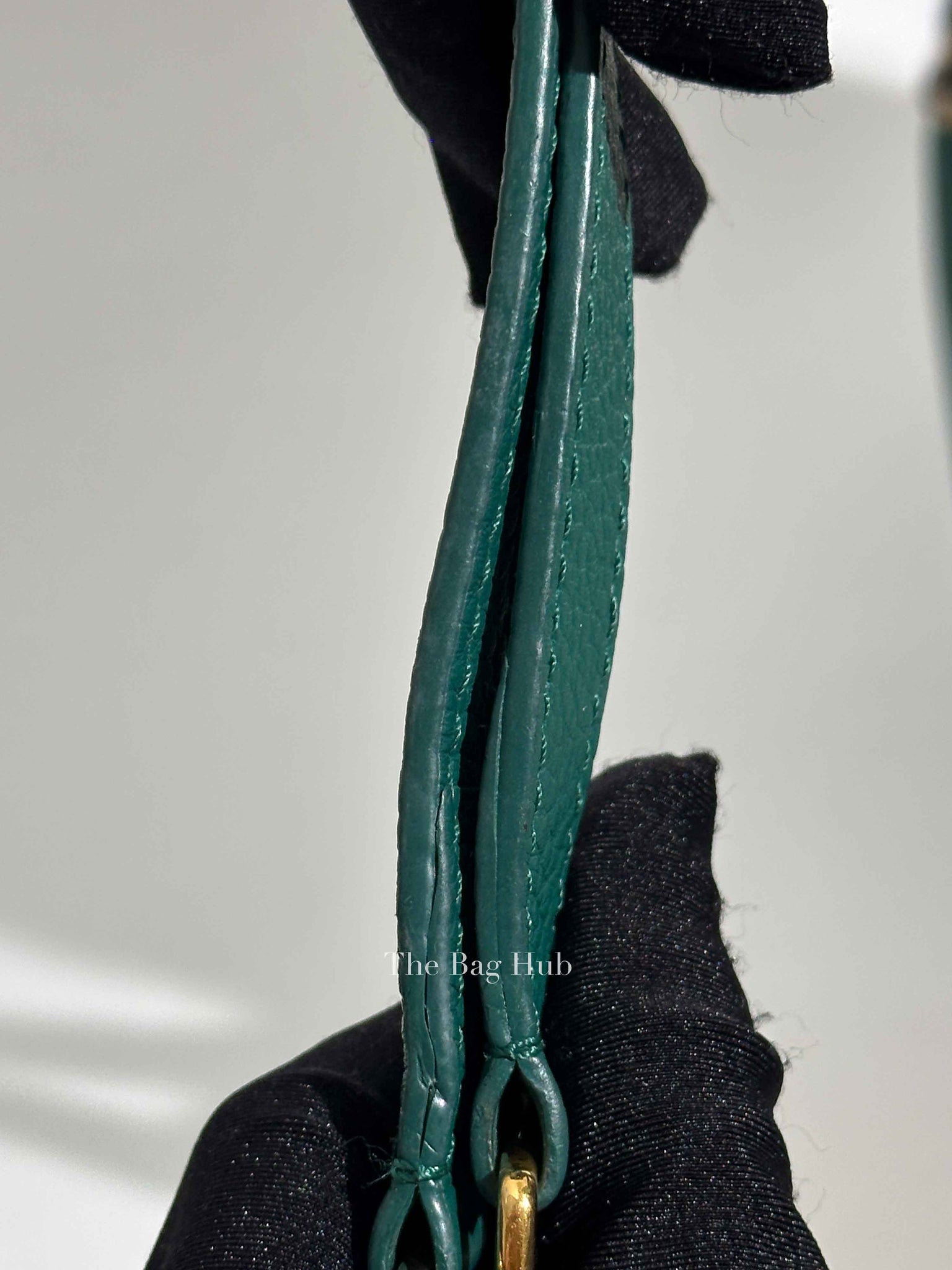 Louis Vuitton Emerald Taurillo Leather Python BB Capucine Bag
