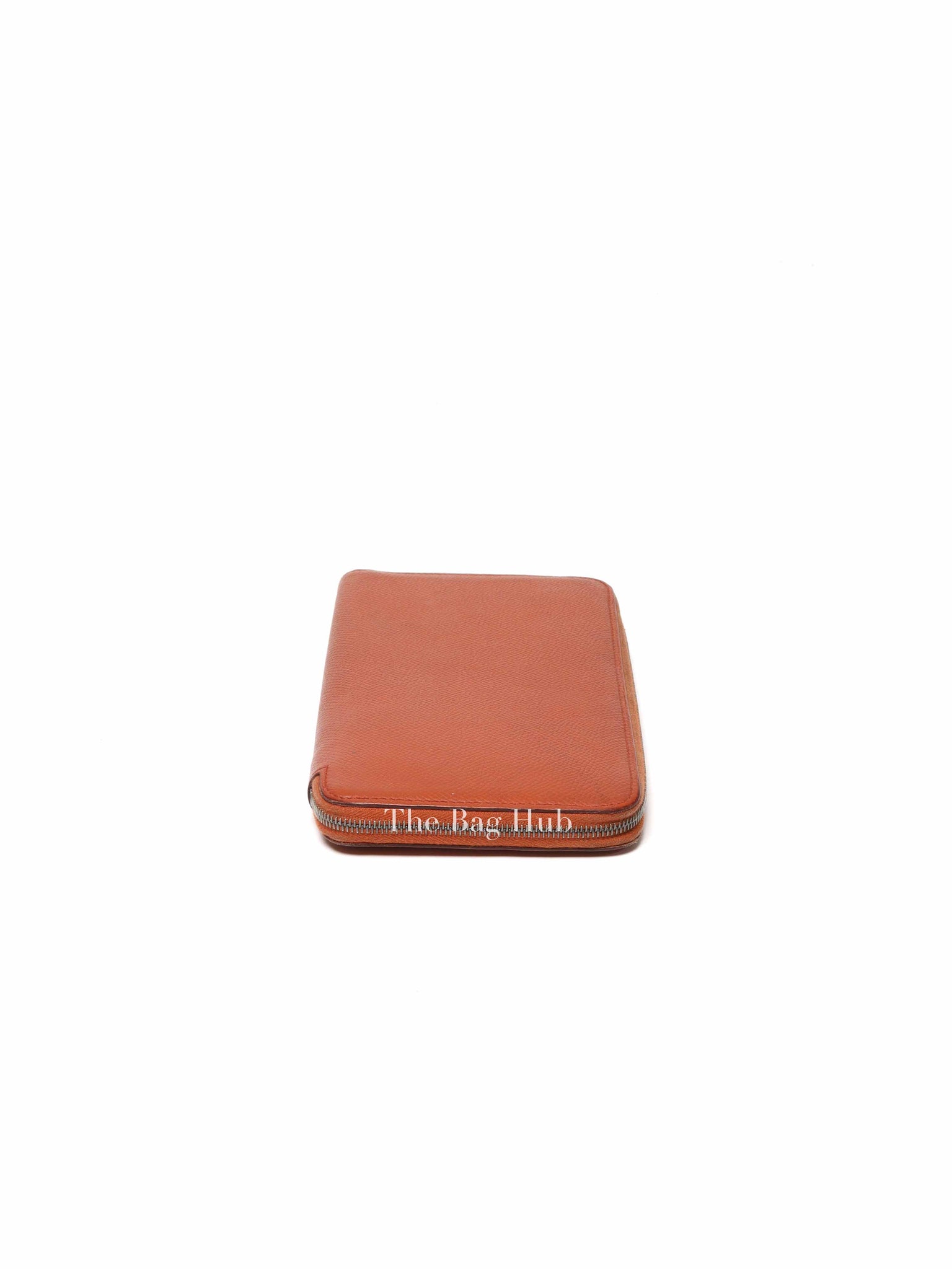 Hermes Orange Leather Azap Long Wallet