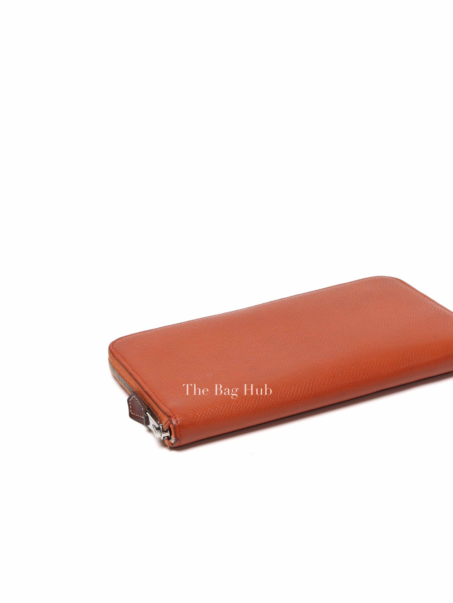 Hermes Orange Leather Azap Long Wallet