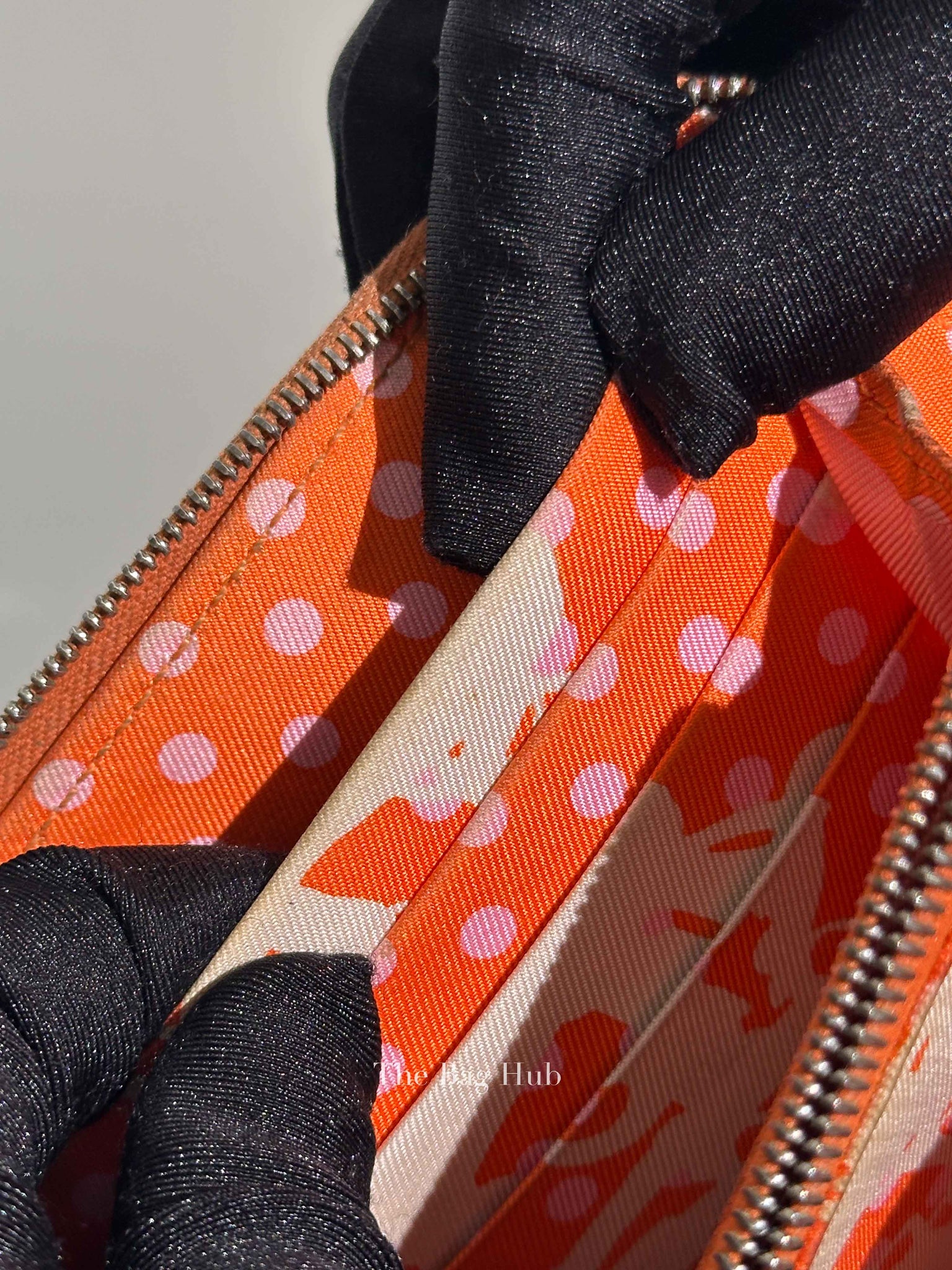 Hermes Orange Leather Azap Long Wallet