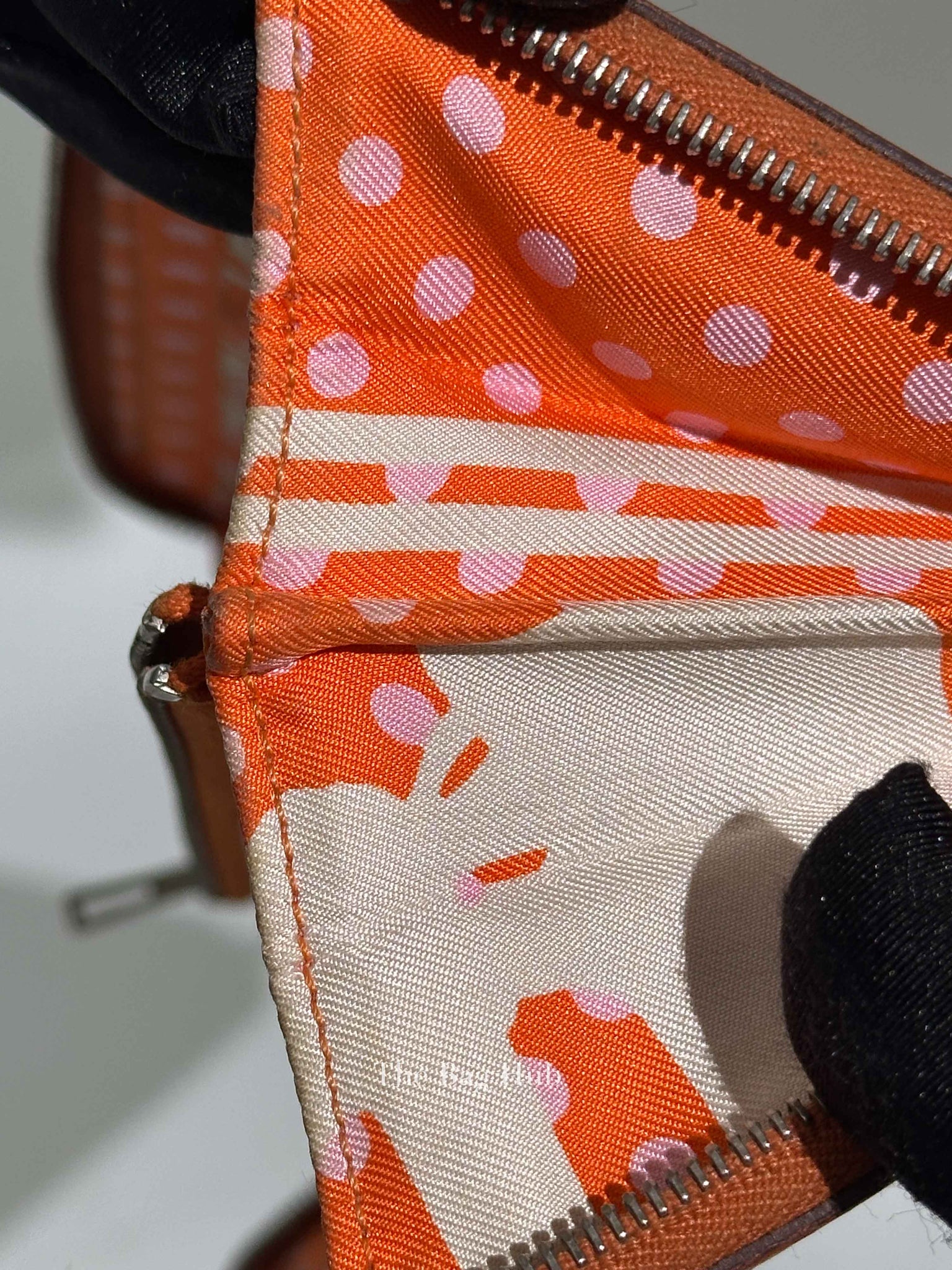 Hermes Orange Leather Azap Long Wallet