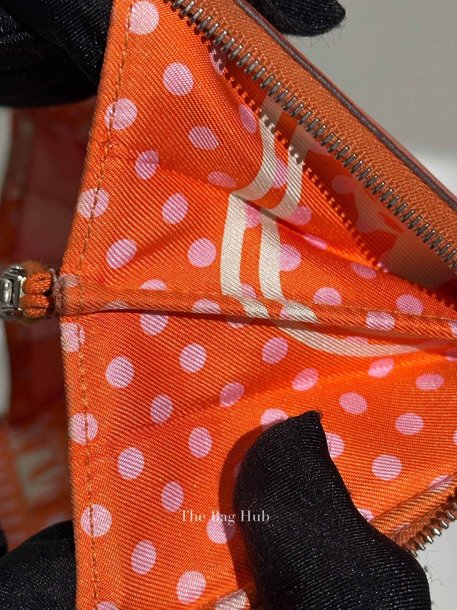 Hermes Orange Leather Azap Long Wallet