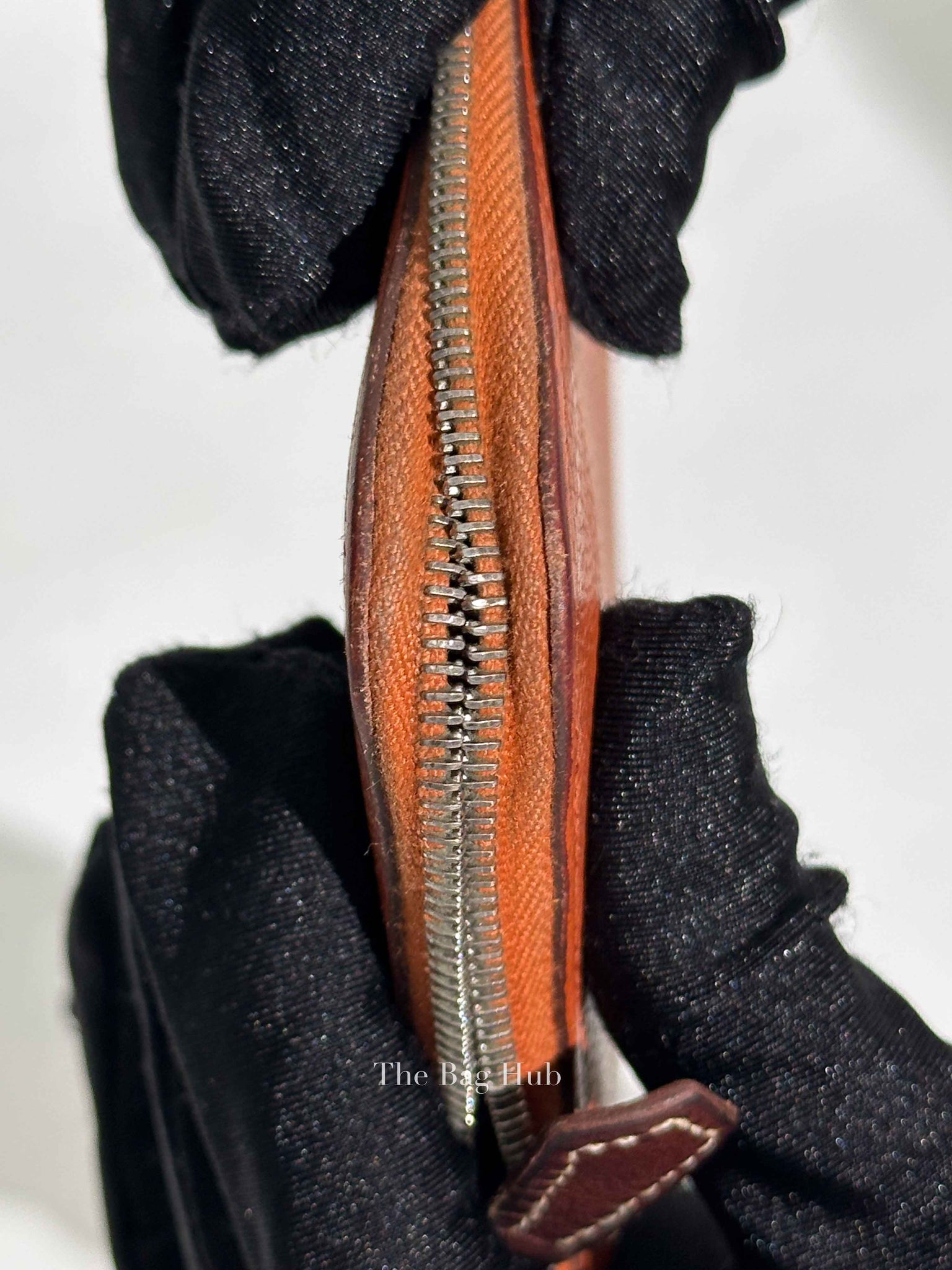 Hermes Orange Leather Azap Long Wallet