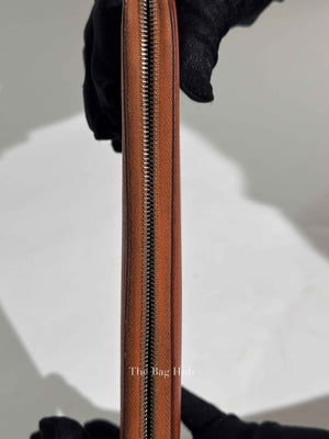 Hermes Orange Leather Azap Long Wallet