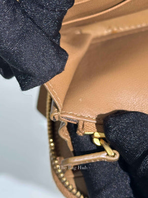 Bottega Veneta Brown/Pink Leather Intrecciato Long Wallet
