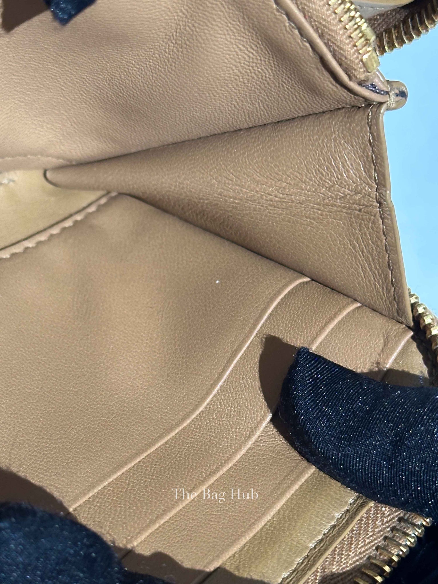 Bottega Veneta Brown/Pink Leather Intrecciato Long Wallet