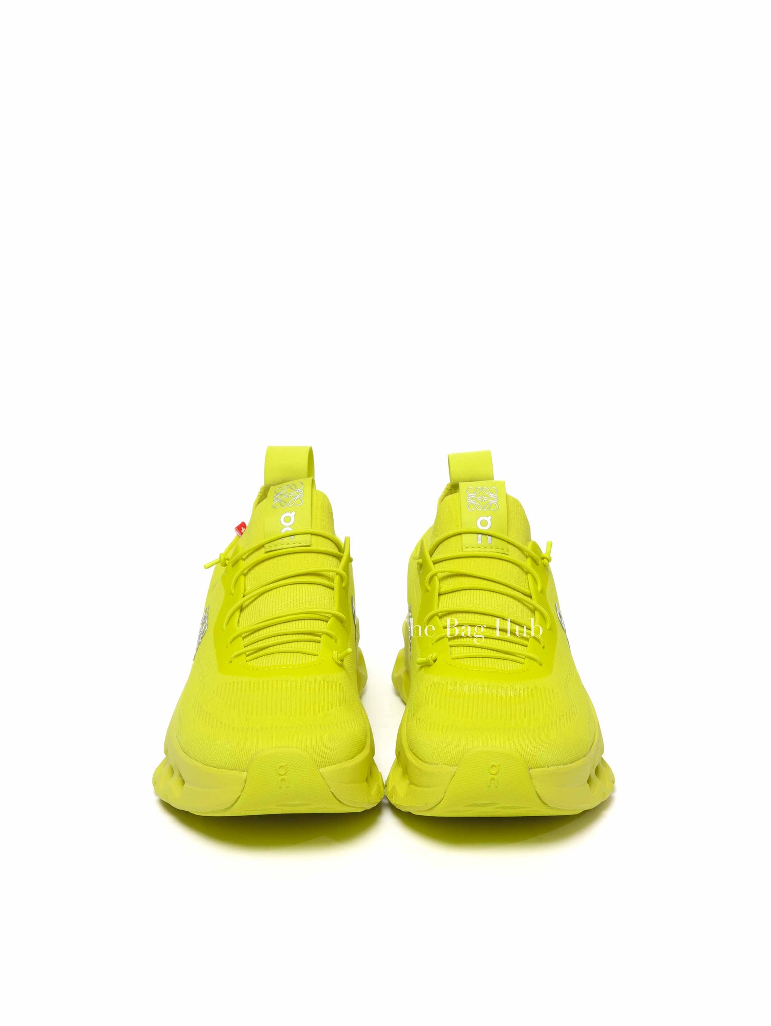 Loewe x On Amarillo Lime Green on Cloudtilt Stretch Recycled-Knit Women Sneakers Size 36