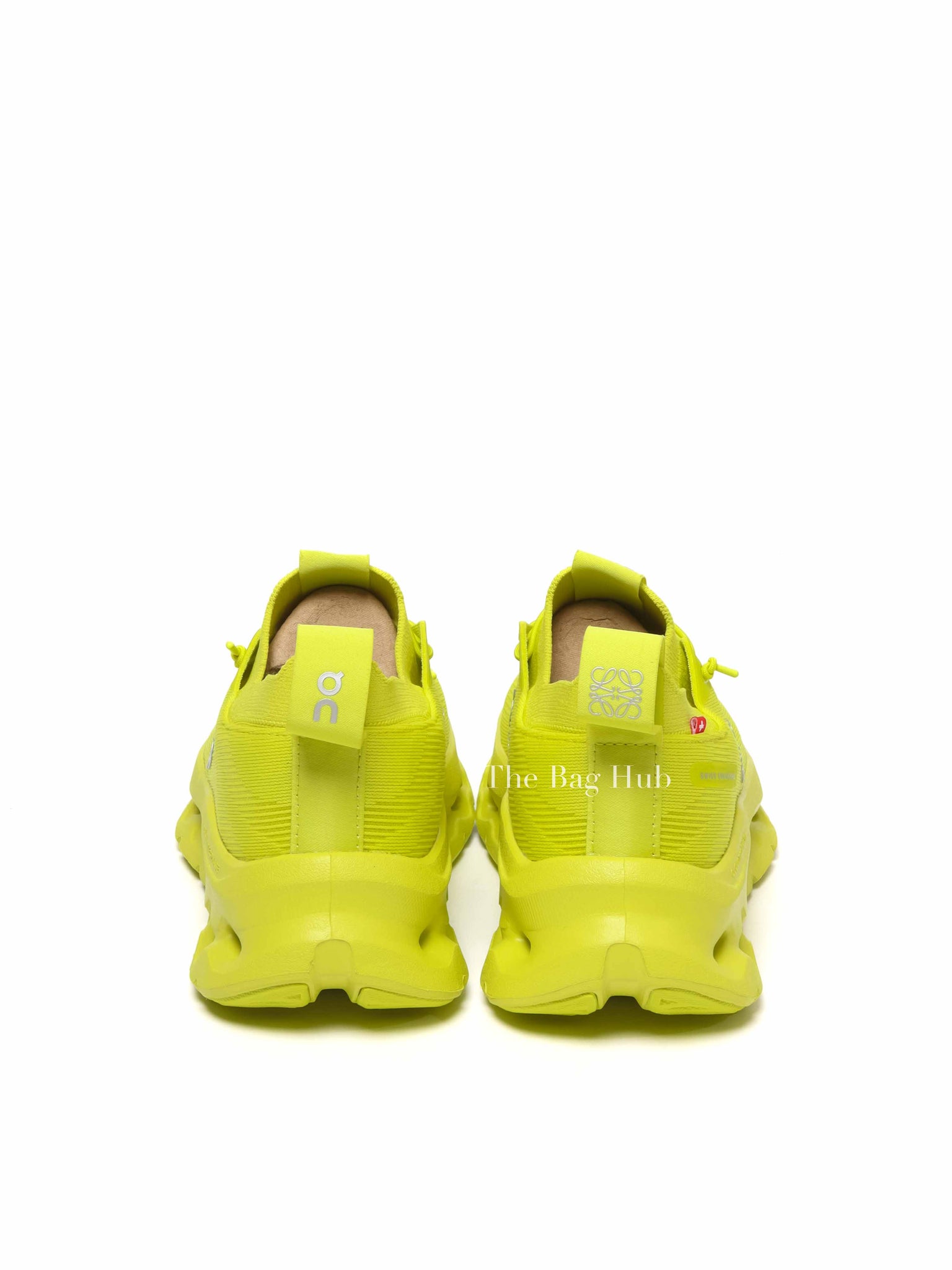 Loewe x On Amarillo Lime Green on Cloudtilt Stretch Recycled-Knit Women Sneakers Size 36