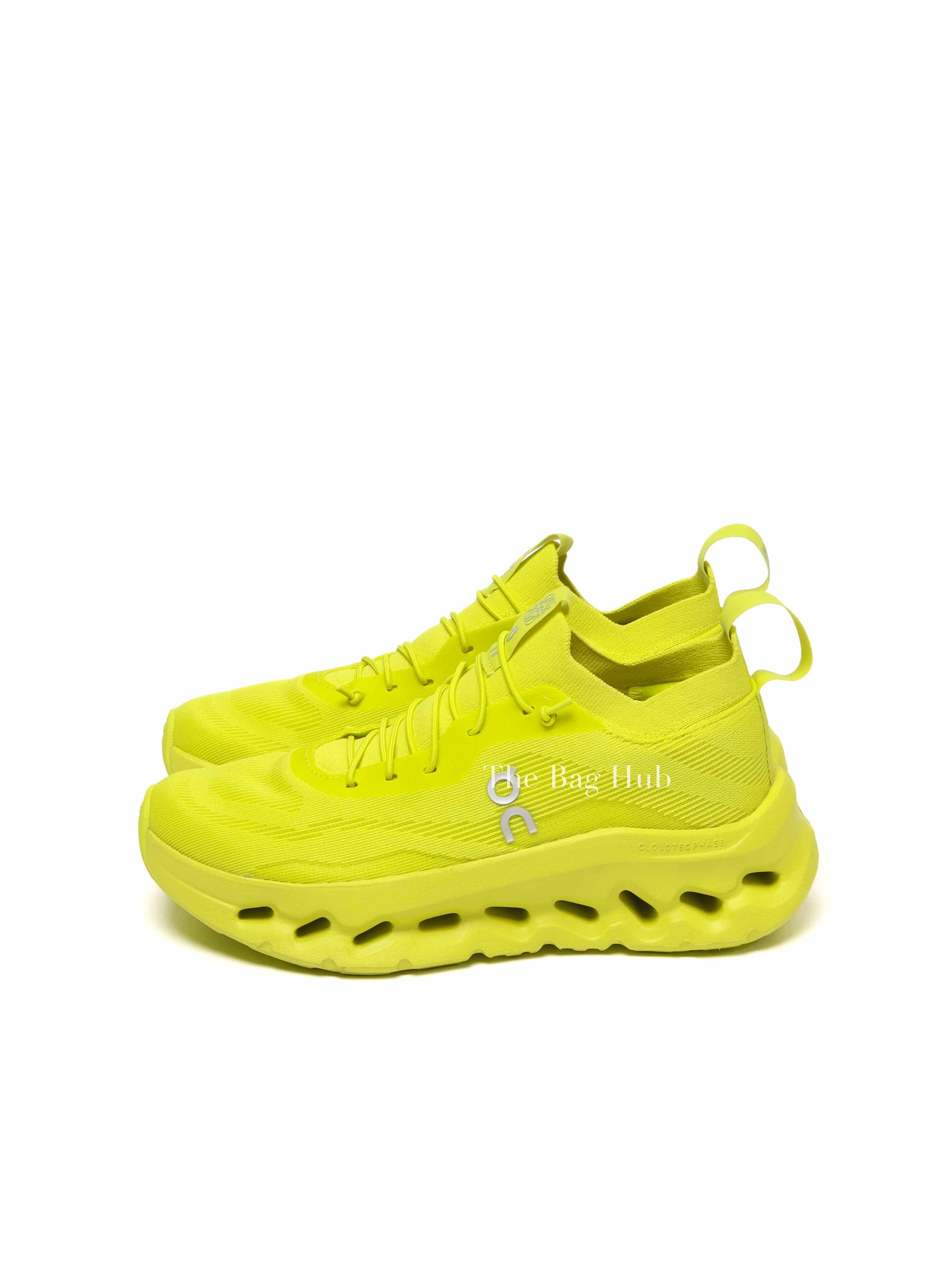 Loewe x On Amarillo Lime Green on Cloudtilt Stretch Recycled-Knit Women Sneakers Size 36