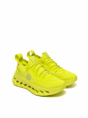 Loewe x On Amarillo Lime Green on Cloudtilt Stretch Recycled-Knit Women Sneakers Size 36