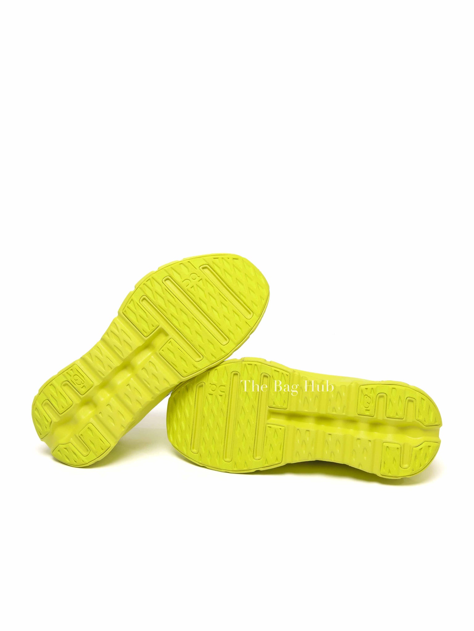 Loewe x On Amarillo Lime Green on Cloudtilt Stretch Recycled-Knit Women Sneakers Size 36