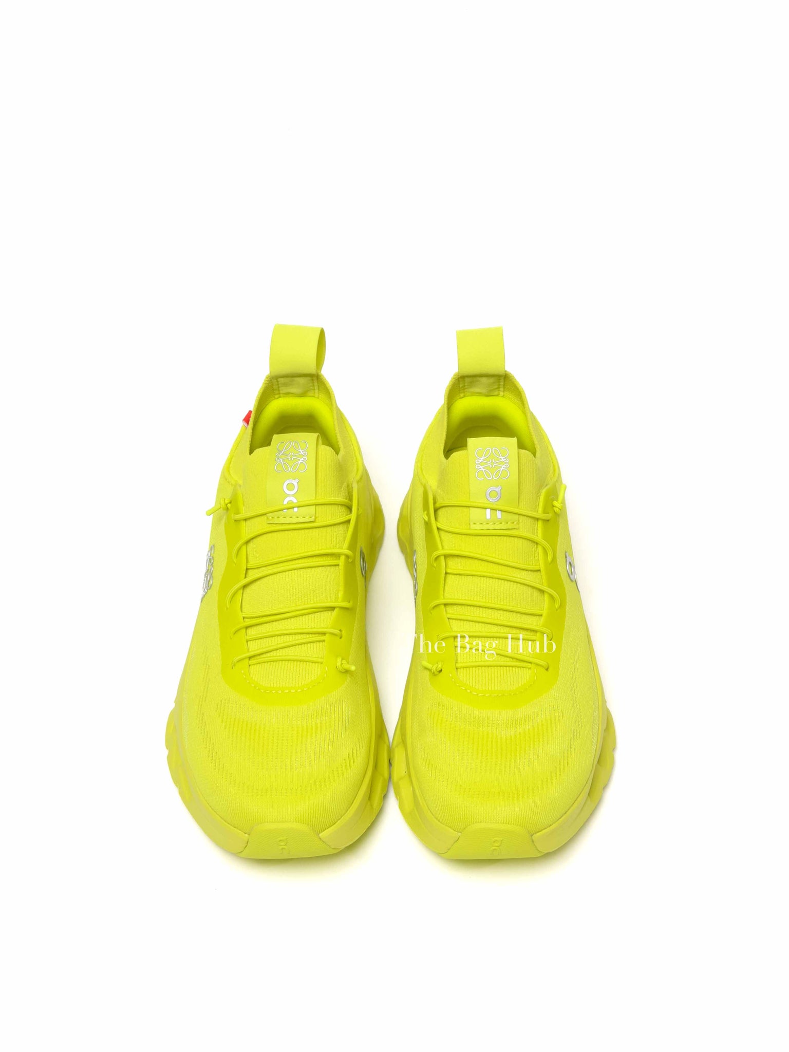 Loewe x On Amarillo Lime Green on Cloudtilt Stretch Recycled-Knit Women Sneakers Size 36