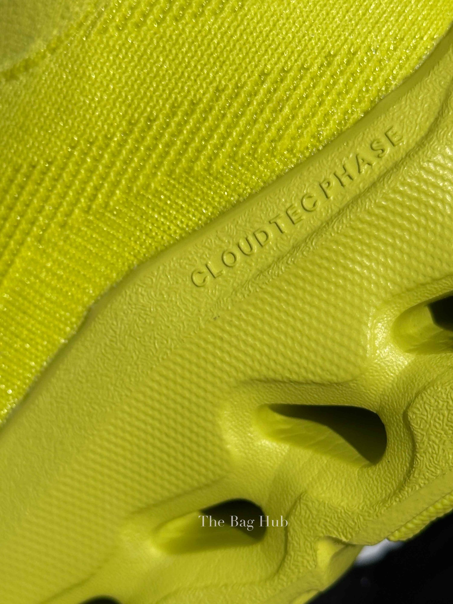 Loewe x On Amarillo Lime Green on Cloudtilt Stretch Recycled-Knit Women Sneakers Size 36