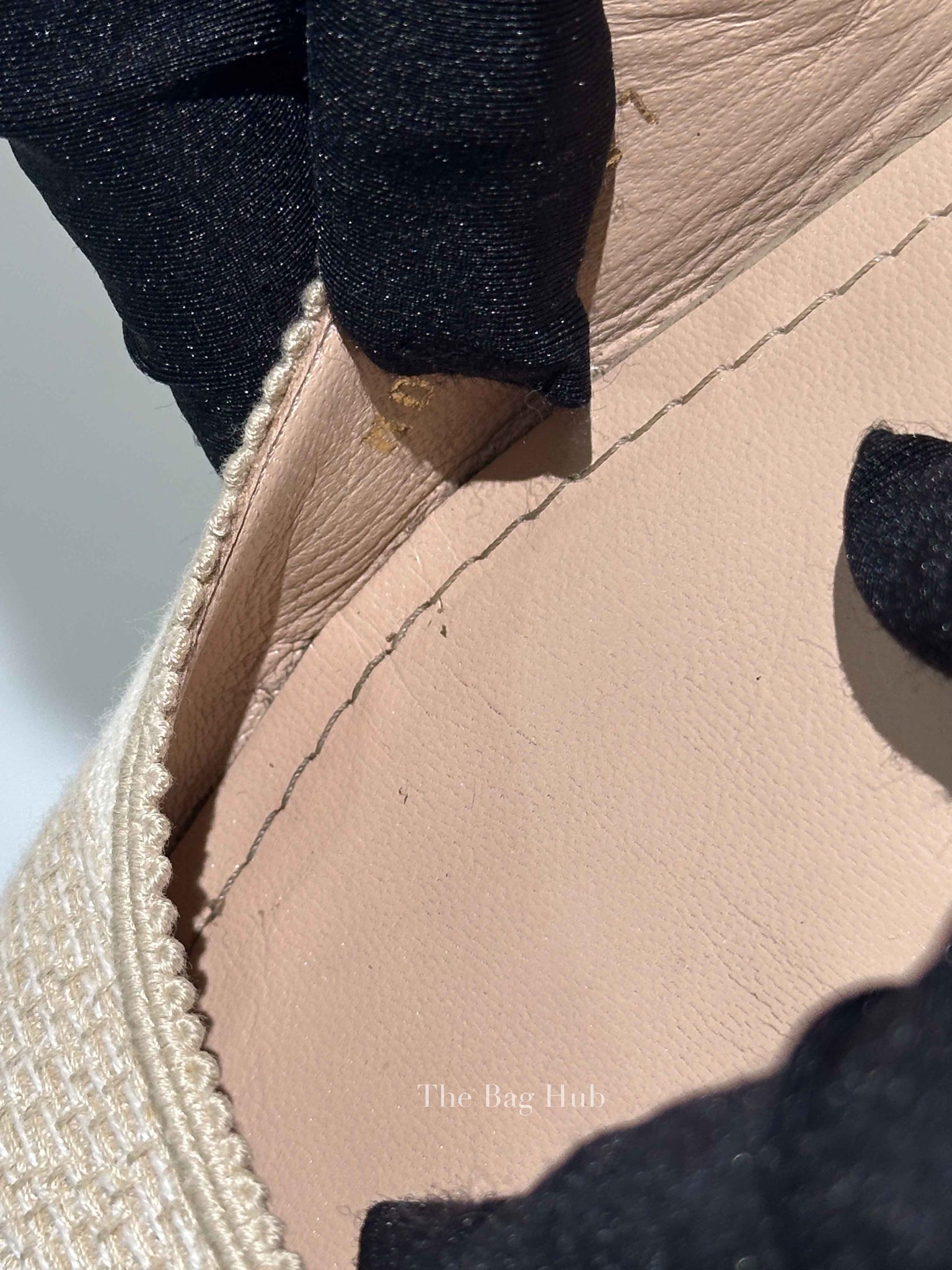 Dior Beige Embroidered Ballet Flats Size 37