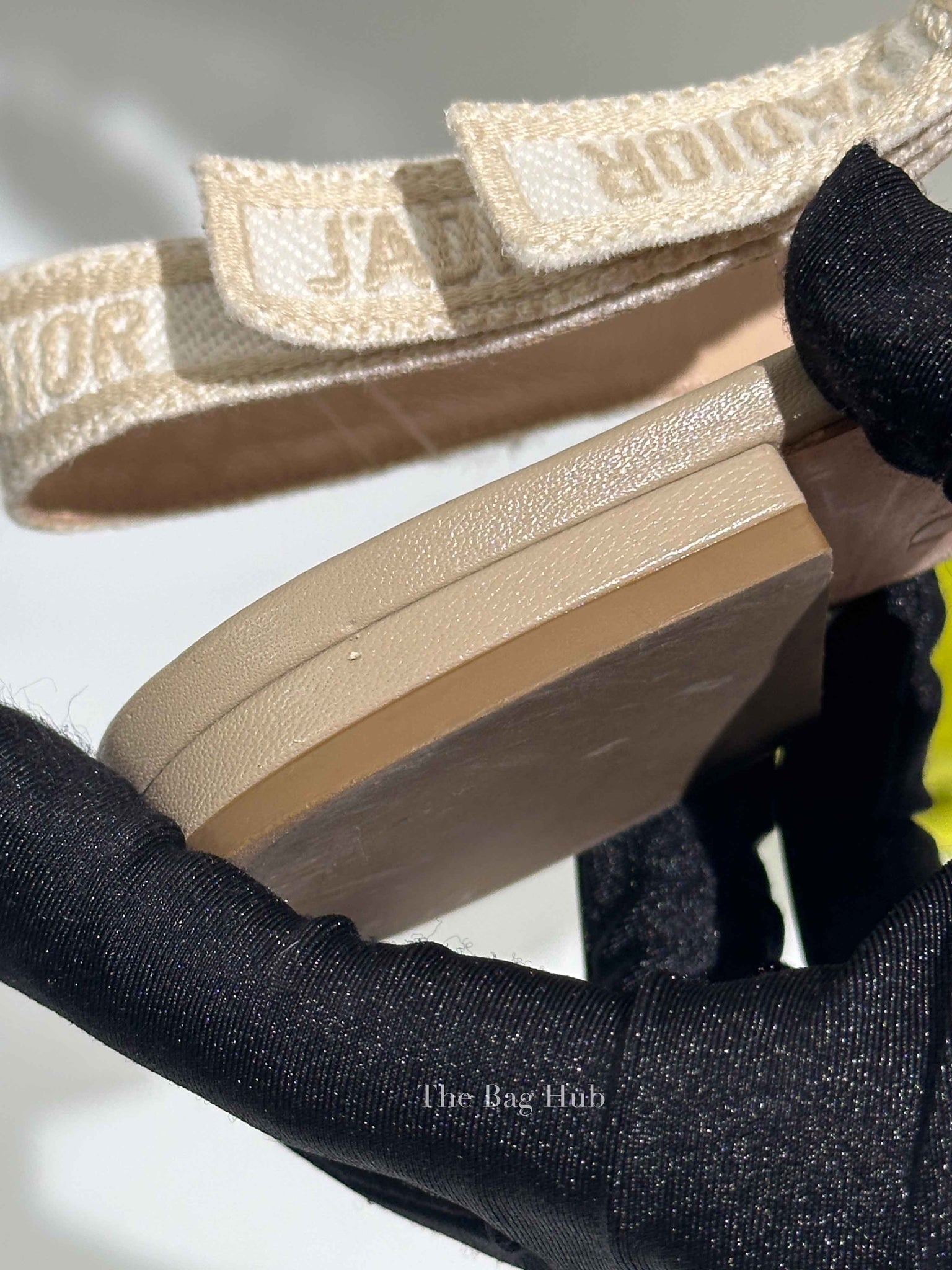 Dior Beige Embroidered Ballet Flats Size 37