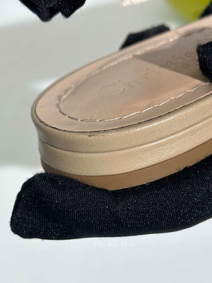 Dior Beige Embroidered Ballet Flats Size 37