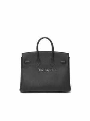 Hermes Noir Togo Birkin 25 Bag PHW