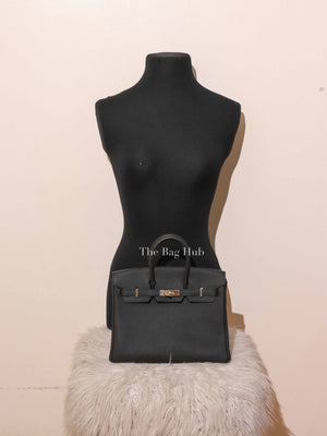 Hermes Noir Togo Birkin 25 Bag PHW