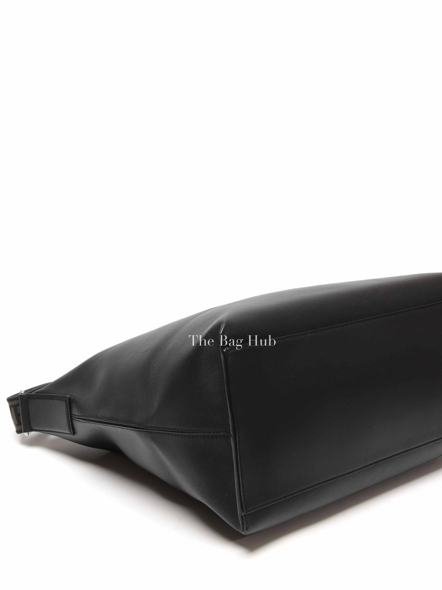 Loewe Black Supple Smooth Calfskin and Jacquard Medium Cubi Crossbody Bag