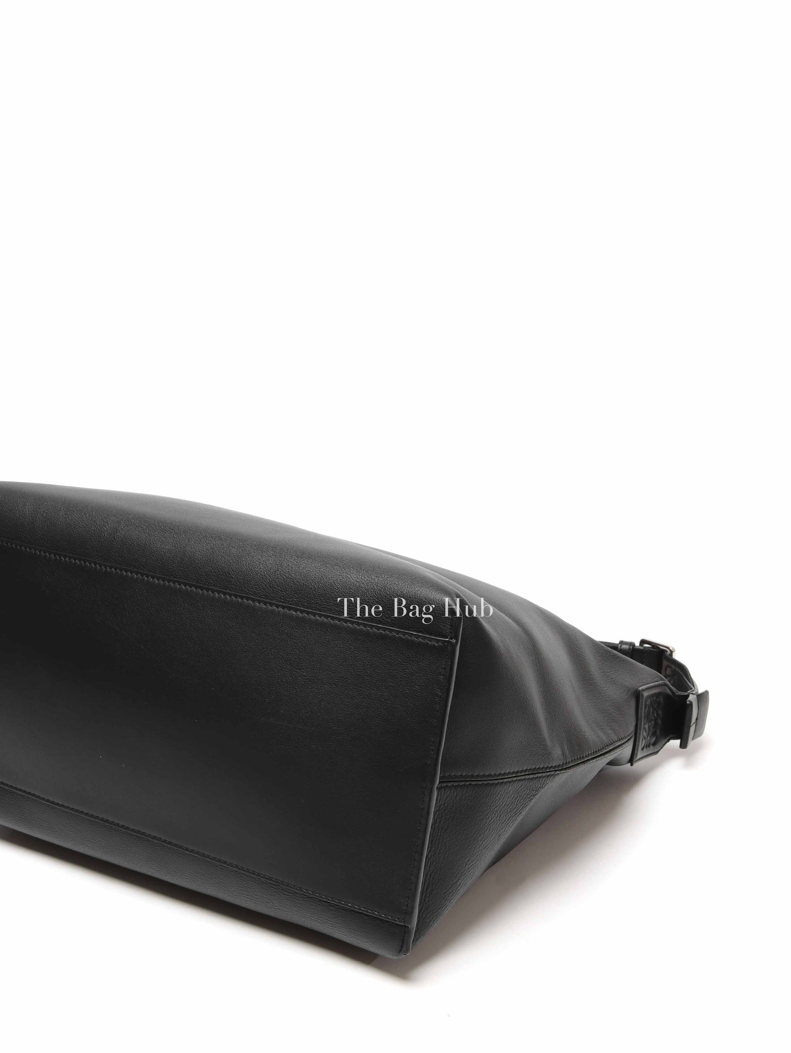 Loewe Black Supple Smooth Calfskin and Jacquard Medium Cubi Crossbody Bag