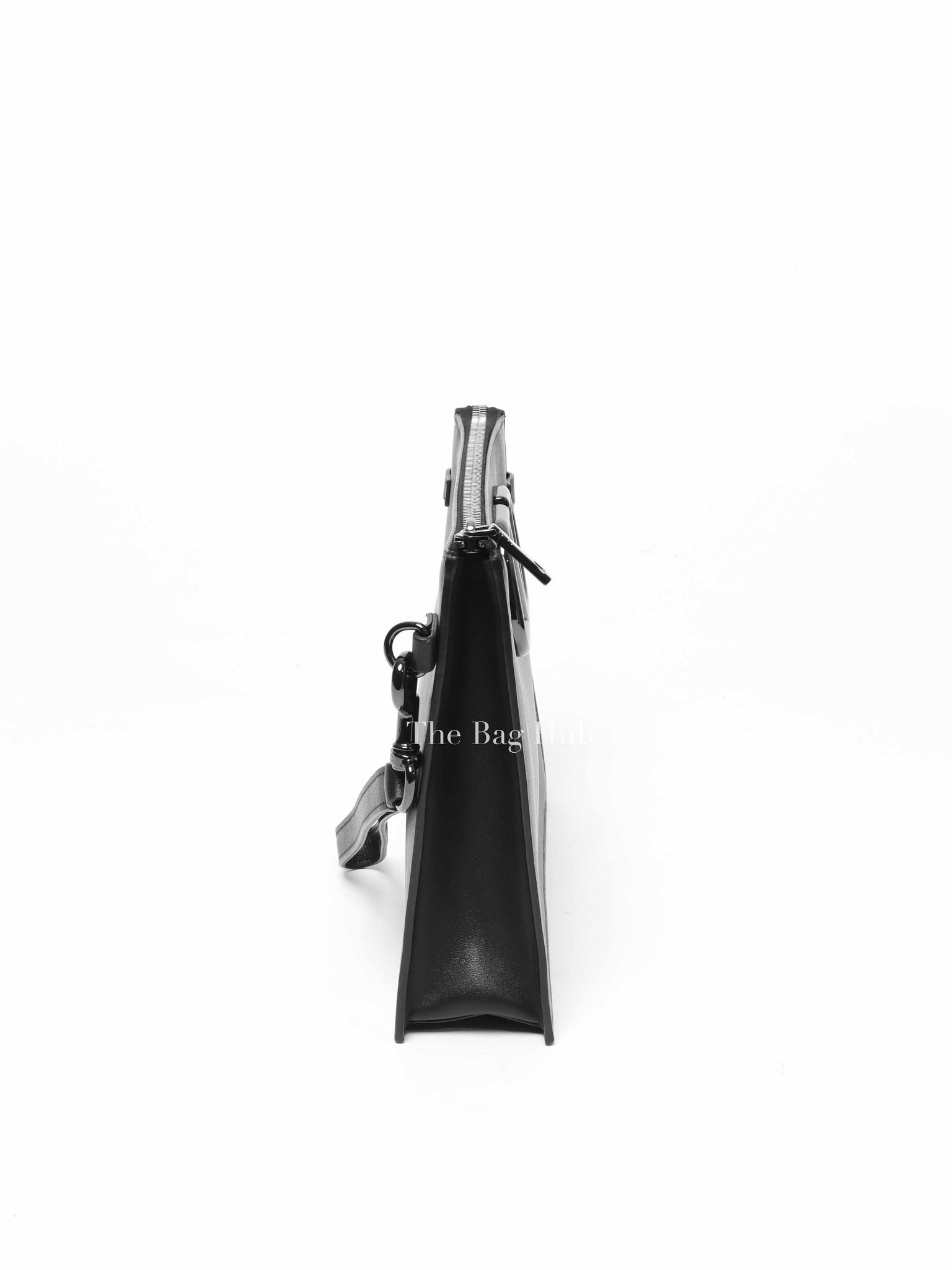 Valentino Black Leather Vlogo Signature Calfskin Pouch Bag